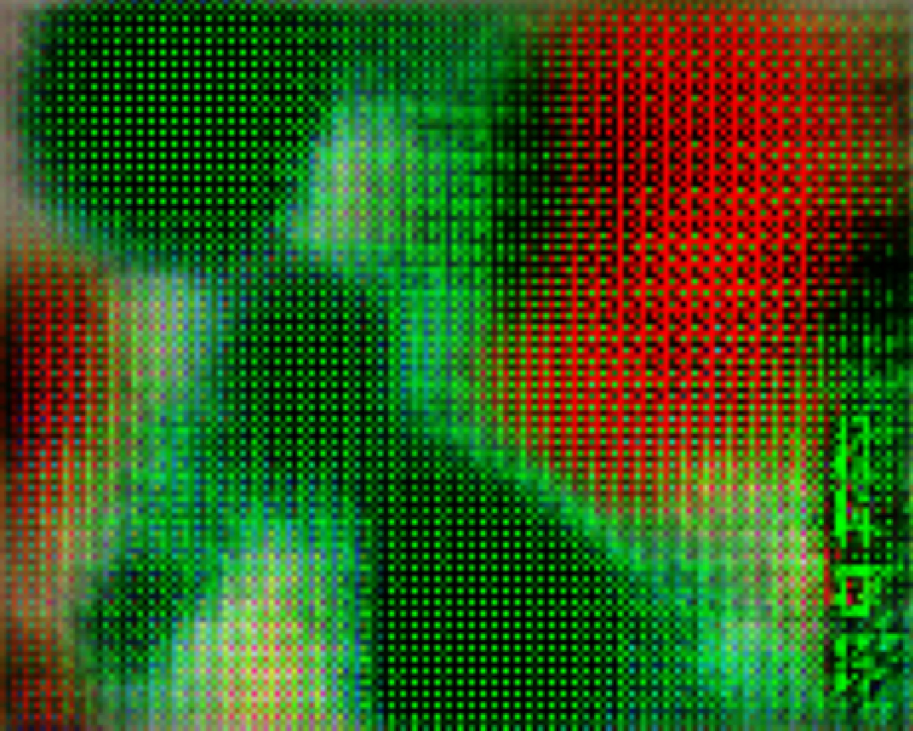 Made with a DCGAN using outputs from Stable Diffusion as inputs as well as text inputs. Upscaled to 3000x2401.

CC0