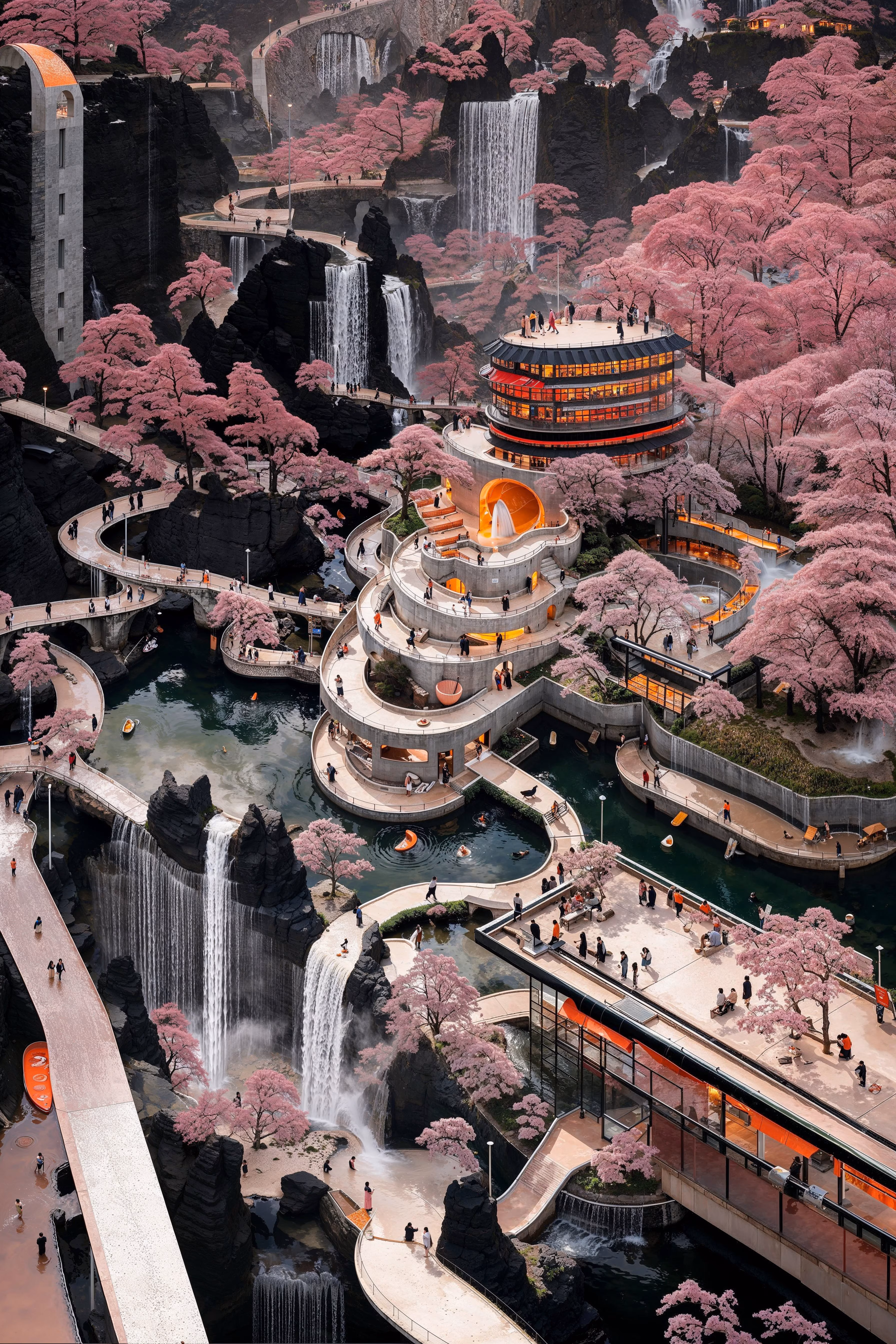 For only the second time, the Christie's Art+Tech Summit has commissioned an artist to create an exclusive new series of AI artworks for the participants of the event. The first artist granted this opportunity was Robbie Barrat, whose work, now known as the "Lost Robbies," has become iconic in the history of AI art. Curated and produced with the help of Fellowship, for this commission, Niceaunties is proposing a project entitled: "Along the River in Auntieverse." The series reimagines Zhang Zeduan's "Along the River during the Qingming Festival," translating the historical narrative into a contemporary commentary on environmental and societal issues. Utilising AI and Niceaunties’ architectural background, this series of interconnected scenes is unified by the motif of water. The work spans idyllic landscapes to depictions of environmental degradation, reflecting humanity's impact on nature. This modern reinterpretation offers a critical lens on current ecological concerns, contrasting sharply with the original's celebration of urban prosperity and imperial order.
Zhang Zeduan's masterpiece, created during the Northern Song dynasty, is celebrated for its meticulous depiction of daily life and social harmony along the Bian River. However, a closer examination reveals its function as a political tool, subtly reinforcing the stability and prosperity of the ruling regime. The painting's idyllic portrayal of urban life masks the socio-economic disparities and political tensions of the time, presenting an idealised vision meant to legitimise the authority of the elite. In contrast, this reinterpretation allows for a candid exploration of contemporary issues.
"Along the River in Auntieverse" explores the complex relationship between humanity and water, a vital yet increasingly threatened resource. The scenes range from tranquil environments where communities interact harmoniously with nature to stark depictions of pollution and environmental destruction. This transition from harmony to degradation serves as a powerful commentary on the consequences of industrialisation and consumerism. By addressing themes such as eutrophication, oil spills, and plastic pollution, the work confronts the environmental crises of our era.
Additionally, this reinterpretation highlights the often-overlooked contributions of women, drawing from personal experiences and the influential women in the artist's life. The Auntieverse serves as a space where suppressed talents and dreams are realised, celebrating the resilience and resourcefulness of women within a traditionally patriarchal society. This focus on female agency and empowerment offers a fresh perspective on the historical narrative, aligning it with contemporary discourses on gender and social justice.
"Along the River in Auntieverse" not only honours the legacy of Zhang Zeduan's original work but also expands its scope to address the pressing issues of our time. By blending traditional elements with modern concerns, it creates a narrative that bridges the past and present, offering commentary on the intersection of history, culture, and contemporary life.