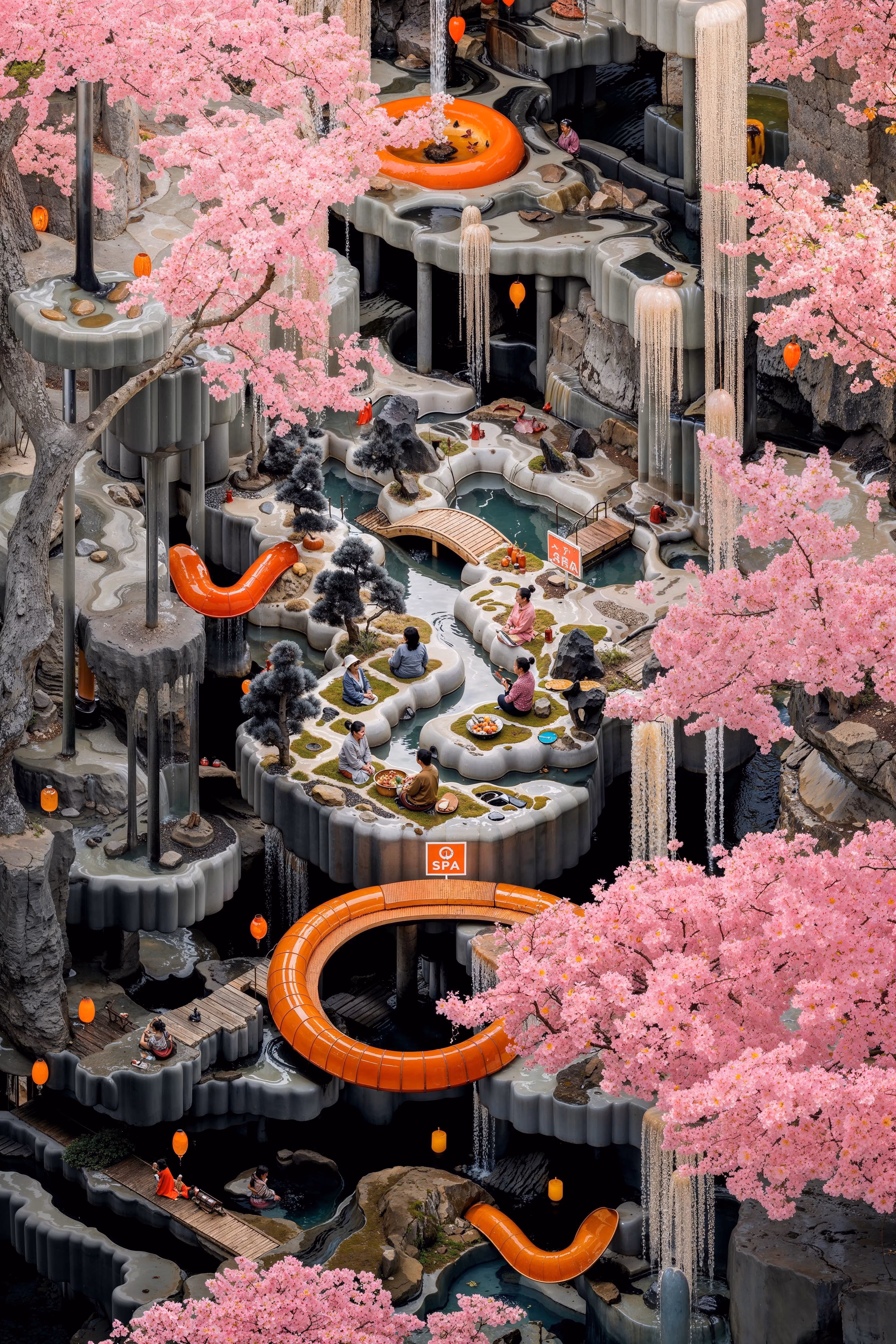 For only the second time, the Christie's Art+Tech Summit has commissioned an artist to create an exclusive new series of AI artworks for the participants of the event. The first artist granted this opportunity was Robbie Barrat, whose work, now known as the "Lost Robbies," has become iconic in the history of AI art. Curated and produced with the help of Fellowship, for this commission, Niceaunties is proposing a project entitled: "Along the River in Auntieverse." The series reimagines Zhang Zeduan's "Along the River during the Qingming Festival," translating the historical narrative into a contemporary commentary on environmental and societal issues. Utilising AI and Niceaunties’ architectural background, this series of interconnected scenes is unified by the motif of water. The work spans idyllic landscapes to depictions of environmental degradation, reflecting humanity's impact on nature. This modern reinterpretation offers a critical lens on current ecological concerns, contrasting sharply with the original's celebration of urban prosperity and imperial order.
Zhang Zeduan's masterpiece, created during the Northern Song dynasty, is celebrated for its meticulous depiction of daily life and social harmony along the Bian River. However, a closer examination reveals its function as a political tool, subtly reinforcing the stability and prosperity of the ruling regime. The painting's idyllic portrayal of urban life masks the socio-economic disparities and political tensions of the time, presenting an idealised vision meant to legitimise the authority of the elite. In contrast, this reinterpretation allows for a candid exploration of contemporary issues.
"Along the River in Auntieverse" explores the complex relationship between humanity and water, a vital yet increasingly threatened resource. The scenes range from tranquil environments where communities interact harmoniously with nature to stark depictions of pollution and environmental destruction. This transition from harmony to degradation serves as a powerful commentary on the consequences of industrialisation and consumerism. By addressing themes such as eutrophication, oil spills, and plastic pollution, the work confronts the environmental crises of our era.
Additionally, this reinterpretation highlights the often-overlooked contributions of women, drawing from personal experiences and the influential women in the artist's life. The Auntieverse serves as a space where suppressed talents and dreams are realised, celebrating the resilience and resourcefulness of women within a traditionally patriarchal society. This focus on female agency and empowerment offers a fresh perspective on the historical narrative, aligning it with contemporary discourses on gender and social justice.
"Along the River in Auntieverse" not only honours the legacy of Zhang Zeduan's original work but also expands its scope to address the pressing issues of our time. By blending traditional elements with modern concerns, it creates a narrative that bridges the past and present, offering commentary on the intersection of history, culture, and contemporary life.