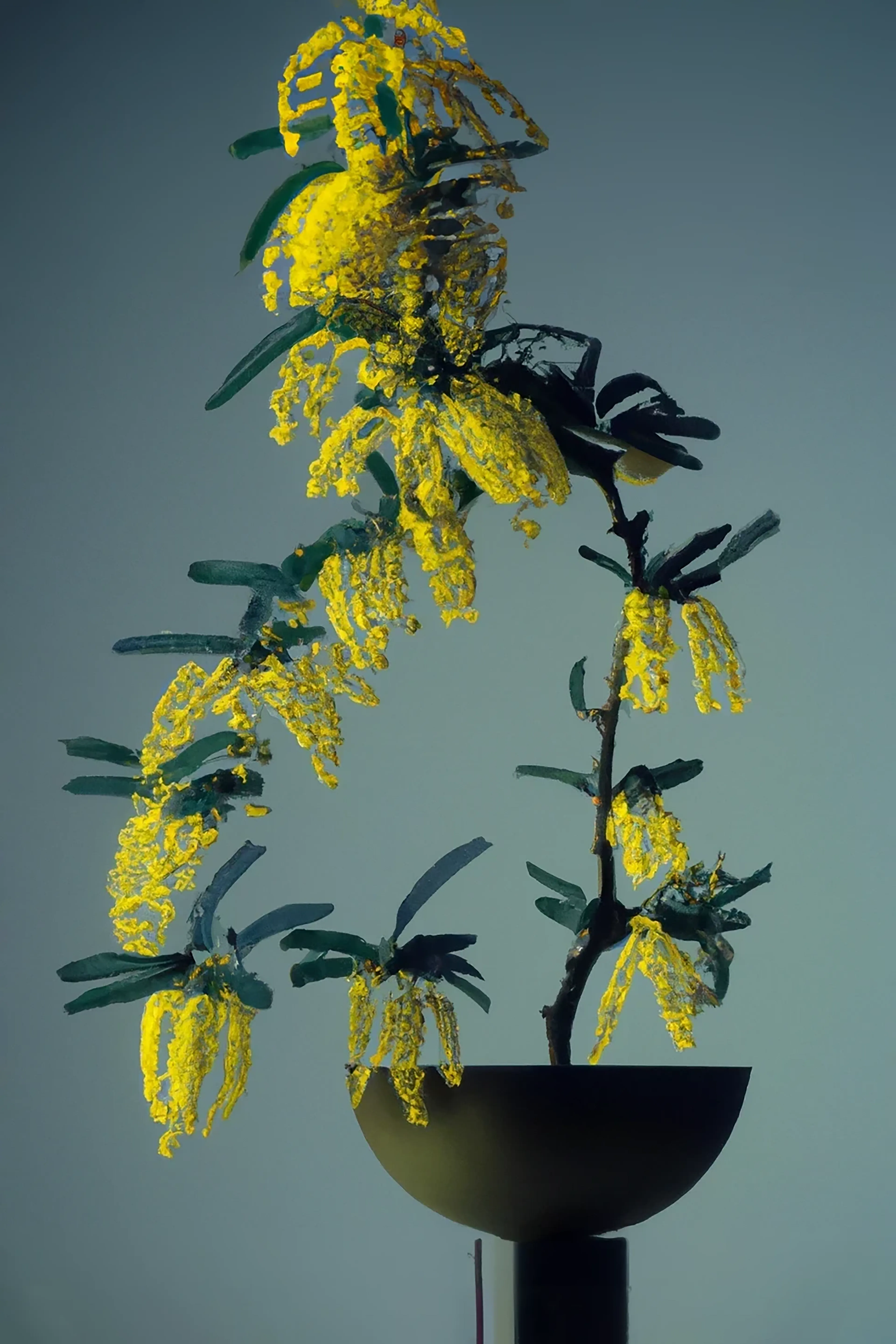 Art without flowers is unimaginable  
AI assisted studies