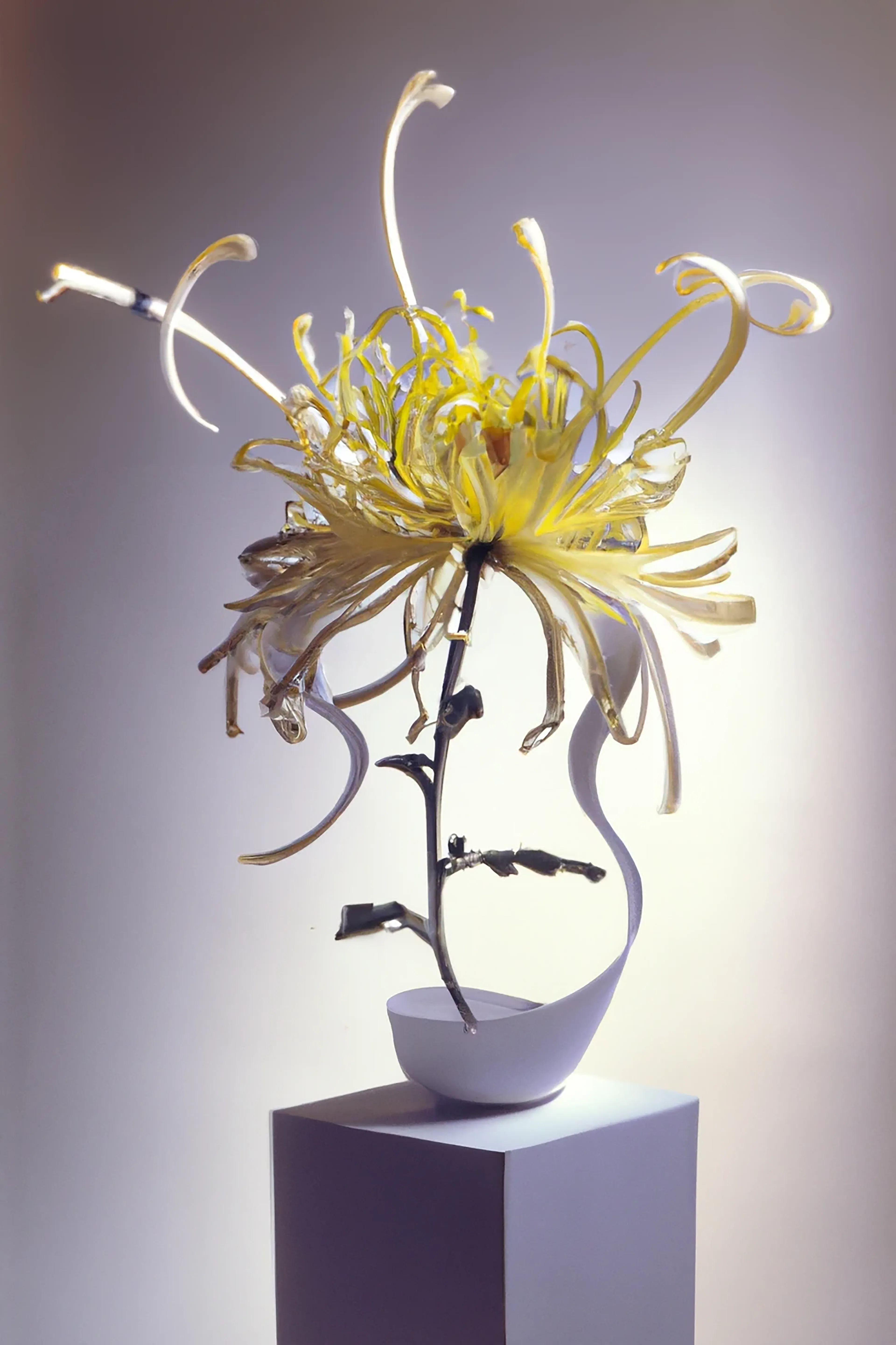 Art without flowers is unimaginable  
AI assisted studies