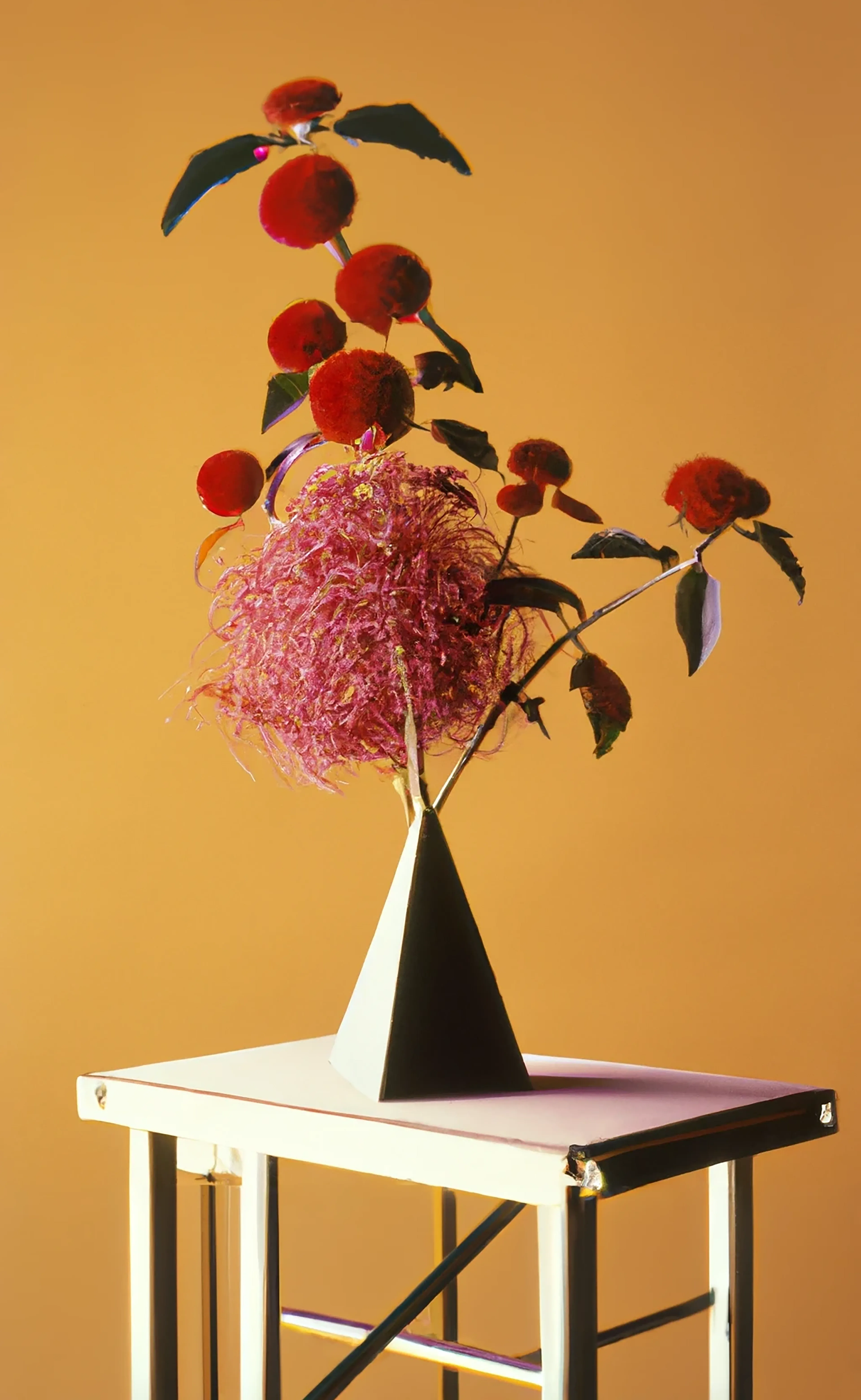Art without flowers is unimaginable  
AI assisted studies