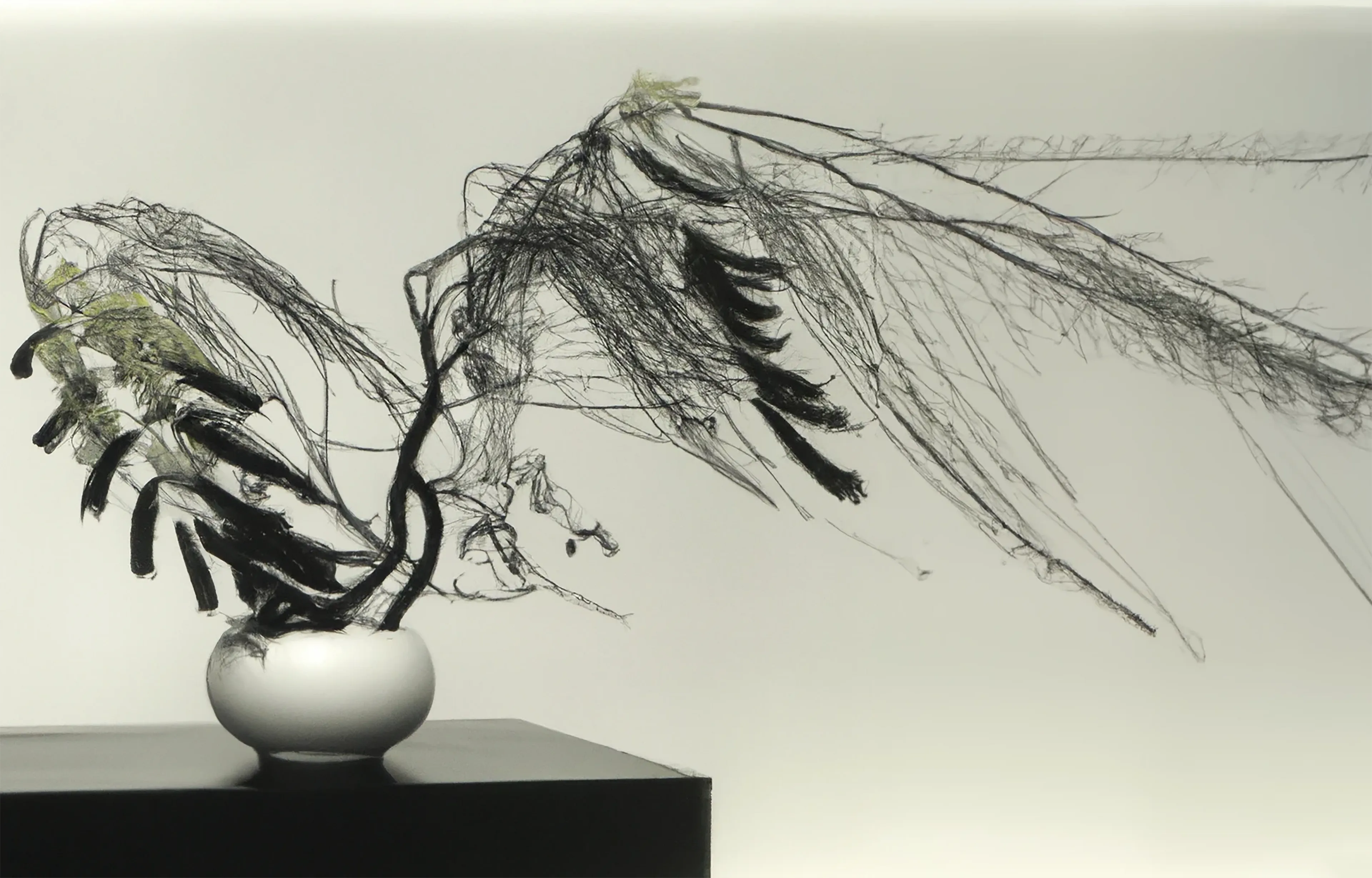 Art without flowers is unimaginable  
AI assisted studies