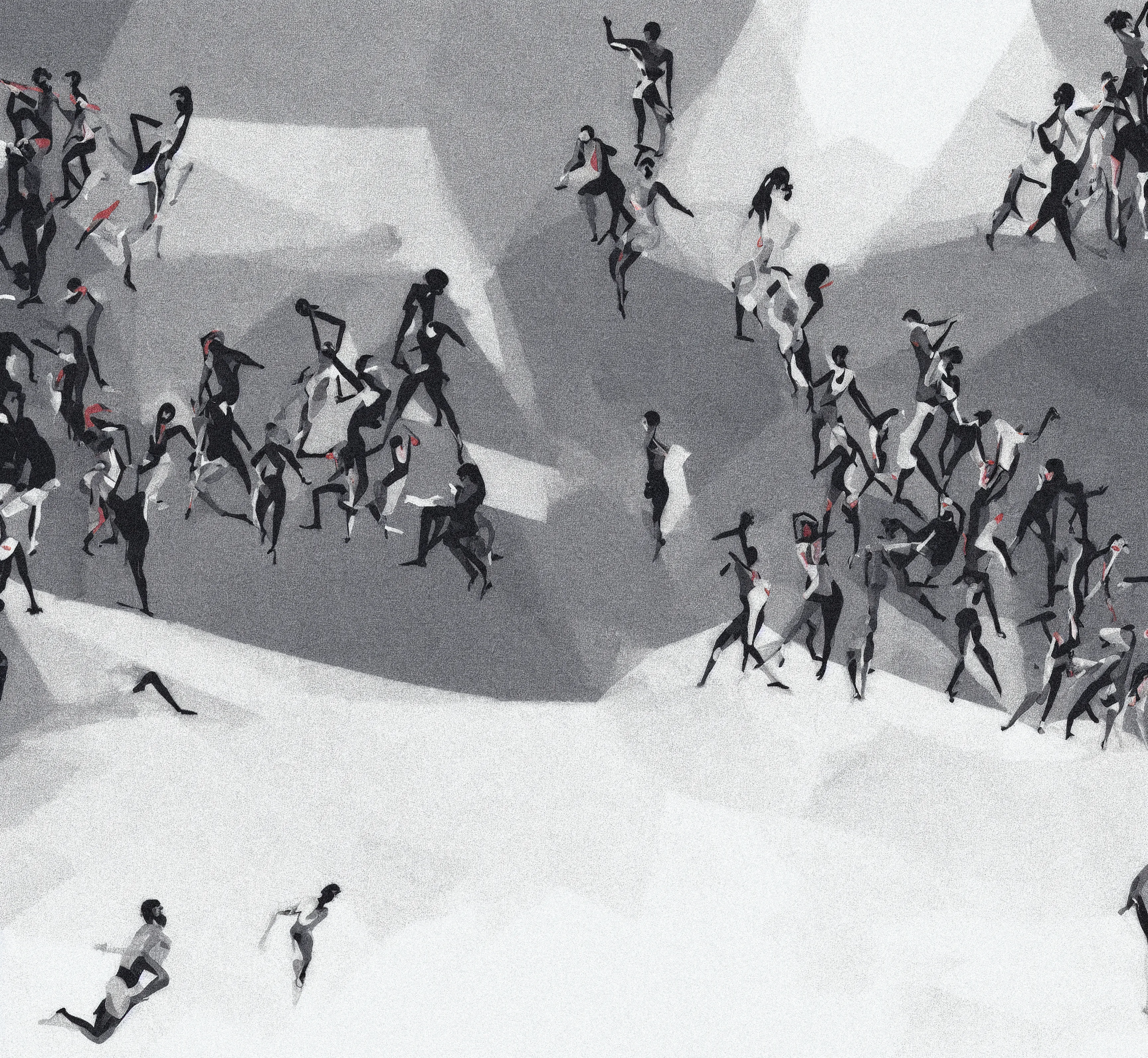 humans loving each other as interpreted by the lens of 3 custom AI models trained on my hand-coded generative systems (contrapuntos and ecologías-C from fxhash, entretiempos from artblocks).

an ongoing investigation about ways to express human, human identity and human in times of the machine that challenged notion of human.

artwork by Marcelo Soria-Rodríguez, @msoriaro, 2024-12  
made with p5.js, stable diffusion