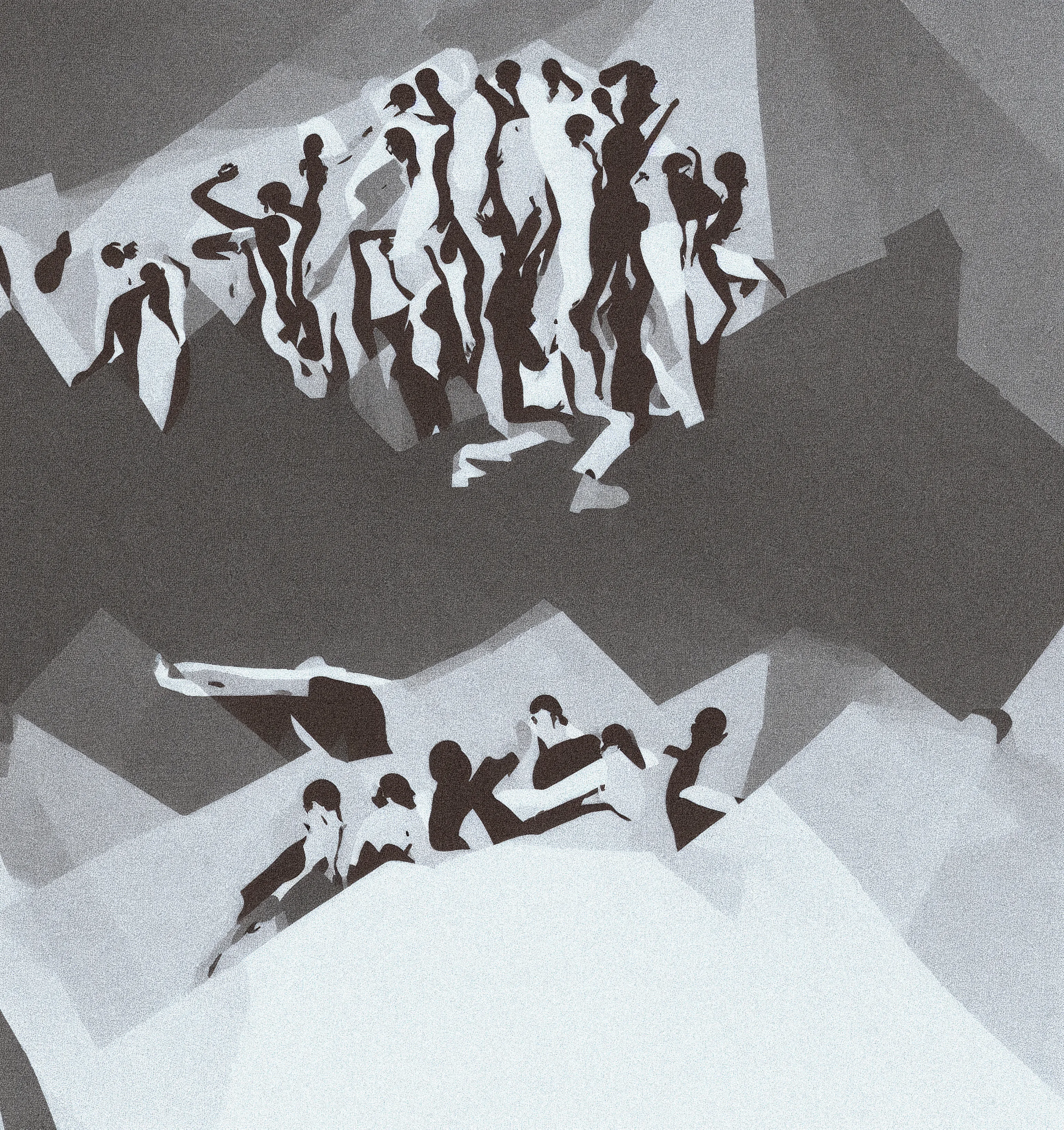 humans loving each other as interpreted by the lens of 3 custom AI models trained on my hand-coded generative systems (contrapuntos and ecologías-C from fxhash, entretiempos from artblocks).

an ongoing investigation about ways to express human, human identity and human in times of the machine that challenged notion of human.

artwork by Marcelo Soria-Rodríguez, @msoriaro, 2024-12 made with p5.js, stable diffusion