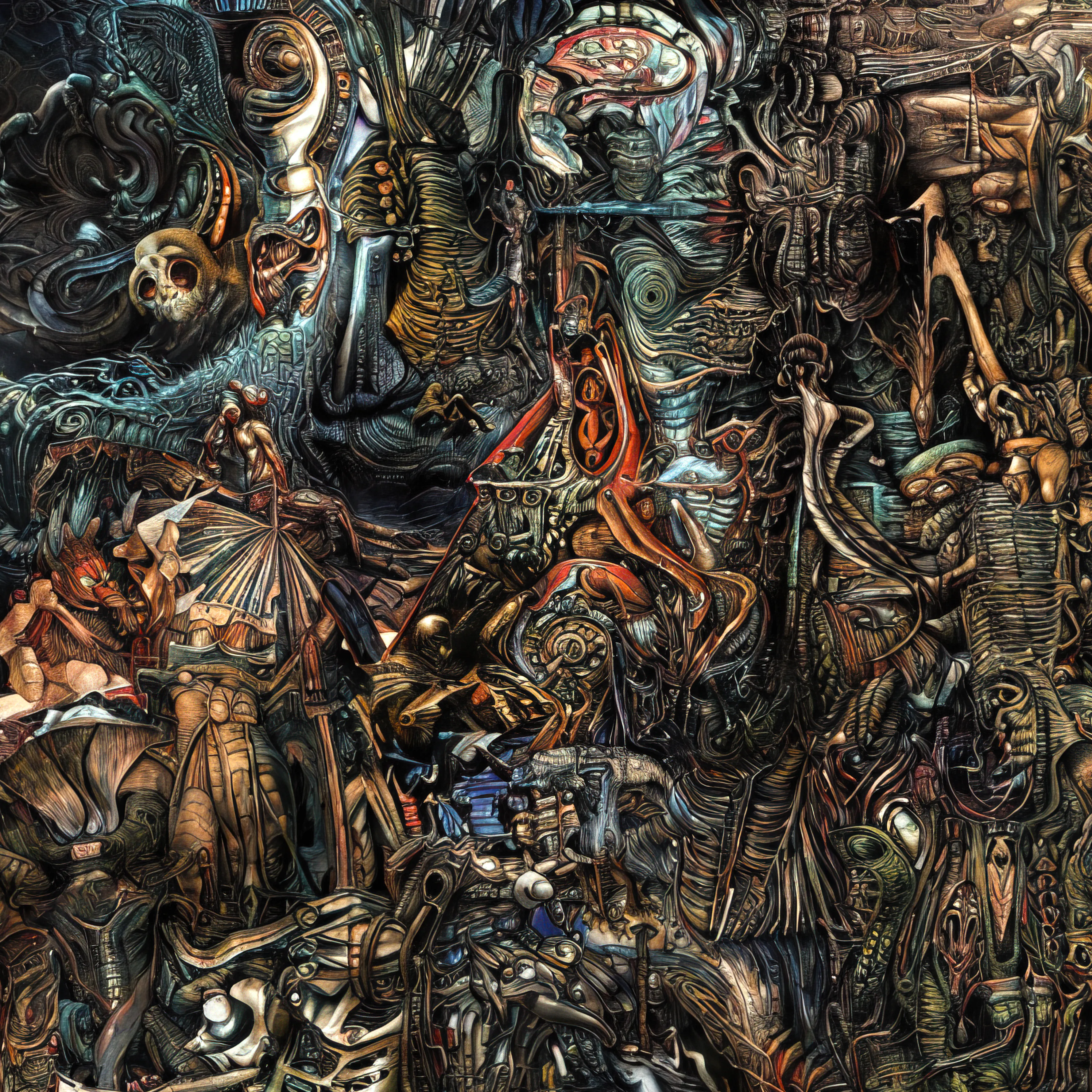 A rumble at the edge of the Ancients cave was growing, causing everything around the explorer's team, floor to ceiling - to vibrate. The environment around them starts a slow but steady shapeshifting, folding into itself and unfolding into new patterns and shapes. 

Impossible shapes and formations kept vibrating and transforming as if the whole structure around them was trying to communicate to the explorers a certain concept which you could only grasp when absorbing it all in as a whole. 

Was the massive structure around them alive and the formations and patterns are some kind of a communication effort?