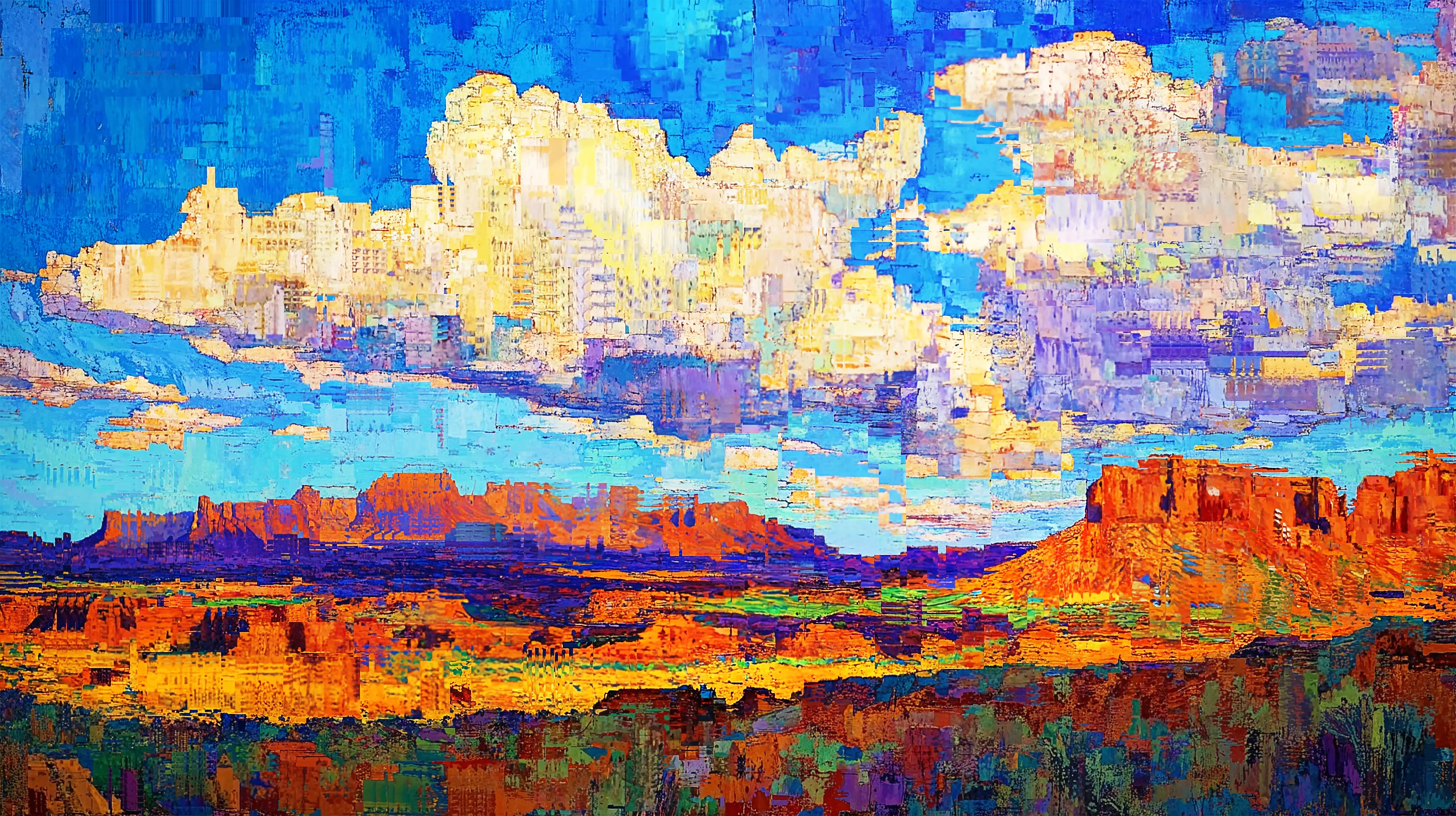 1/1

Minted on Transient ERC-7160 token

17,472 x 9,792 pixels (16:9), 300 pixels per inch, 64.7MB, jpeg, 2024

AI that has been glitched, with some collage and digital painting, and selective repainting with generative AI infill

A tribute to Monet's "Impression, Sunrise" (1872), from which the term "Impressionism" was derived.