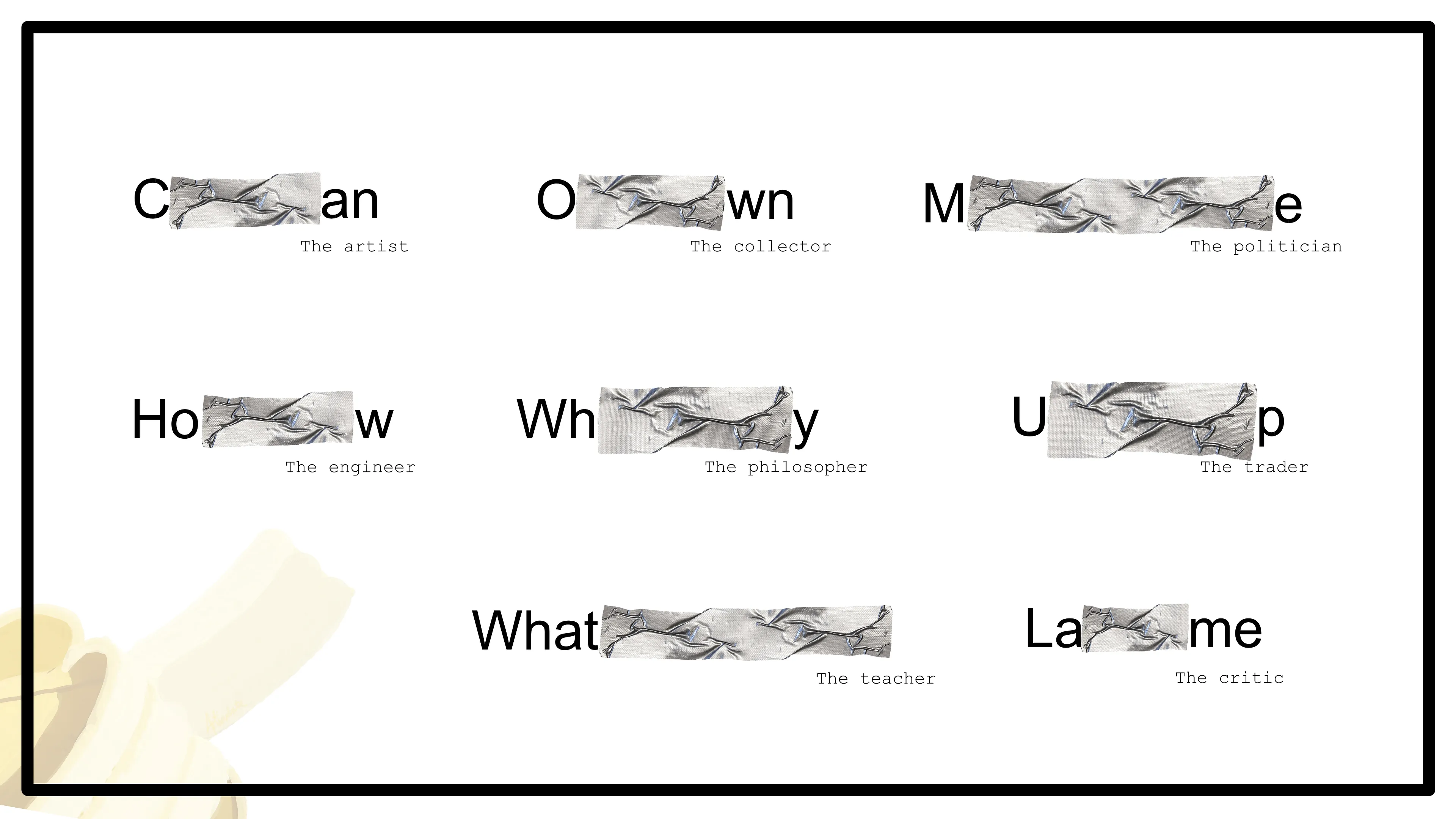 Art simplifies

"Revelation" is a response to "Comedian", also known as "the taped banana".  

Created in Nov 2024 for the ArtBees "Banana Republic" collection.