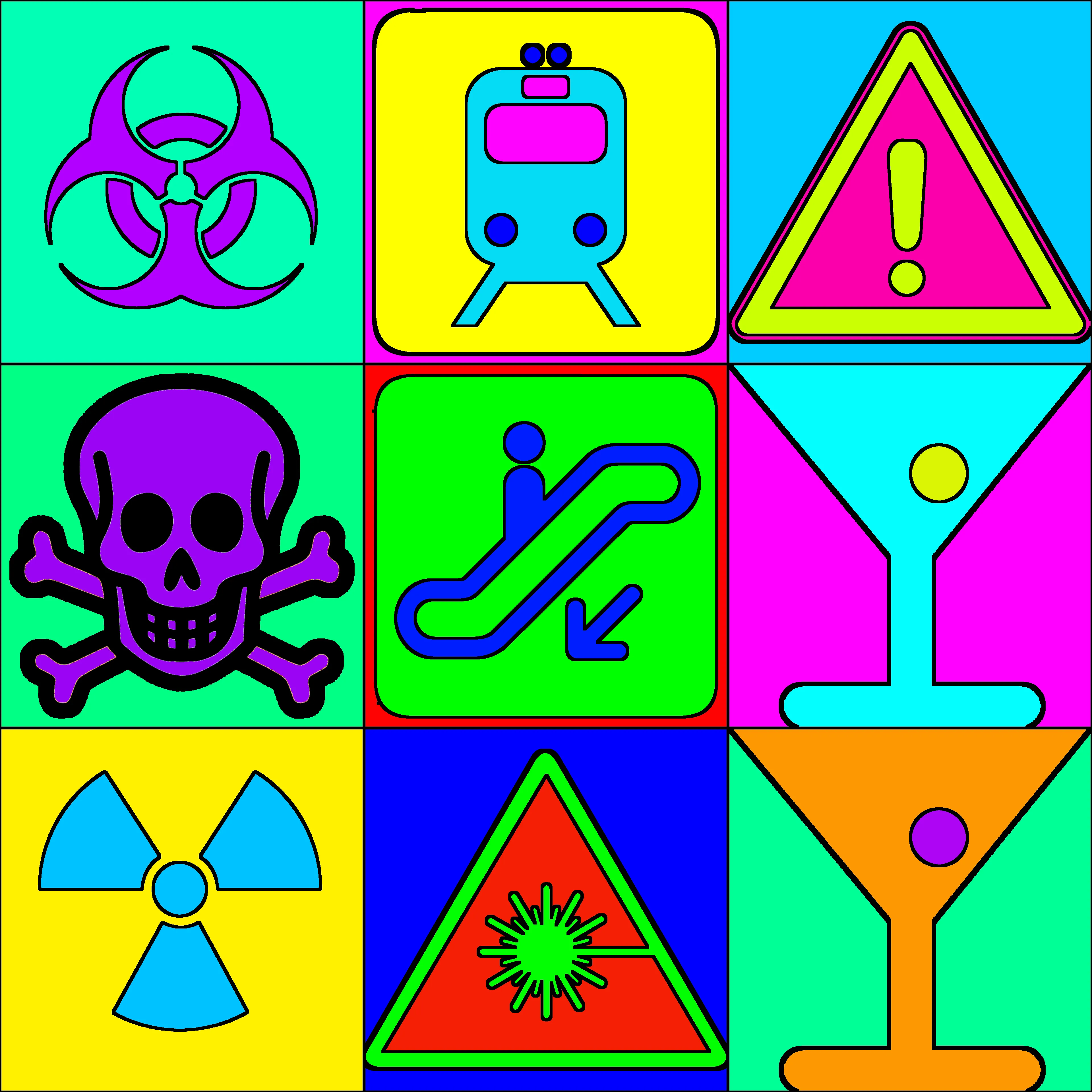 The signs are all there, if only we'll take the time to read and understand them. Do they warn us of danger? Or, simply alert us to something more innocent. Eighteen different signs in a multitude of colorways. Rare neon signs. Five Legendary editions. Can you read the signs?
