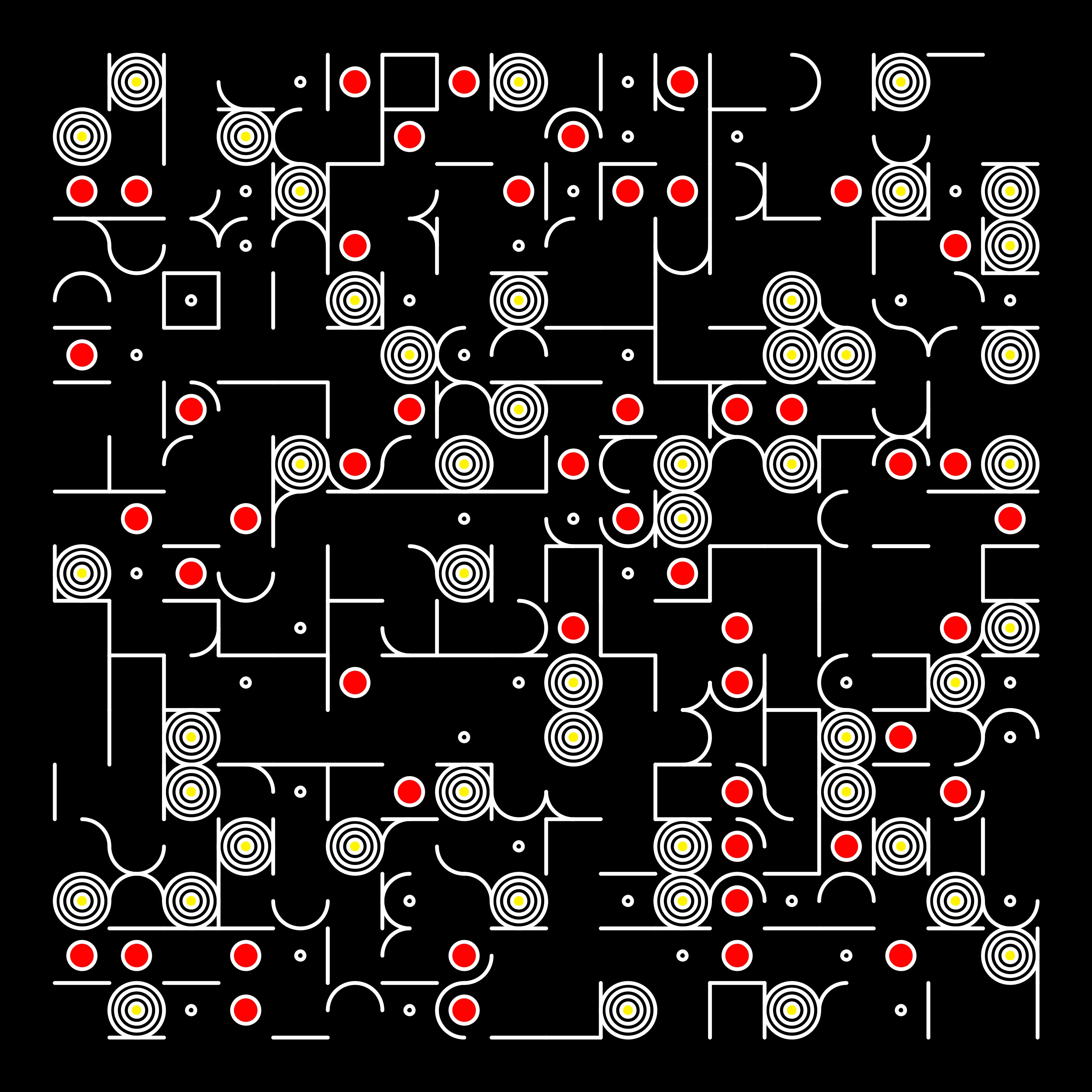 I present to you "Generative iterations" -
a series of works generated using a program written by me in a programming language. No graphic editors - only code.