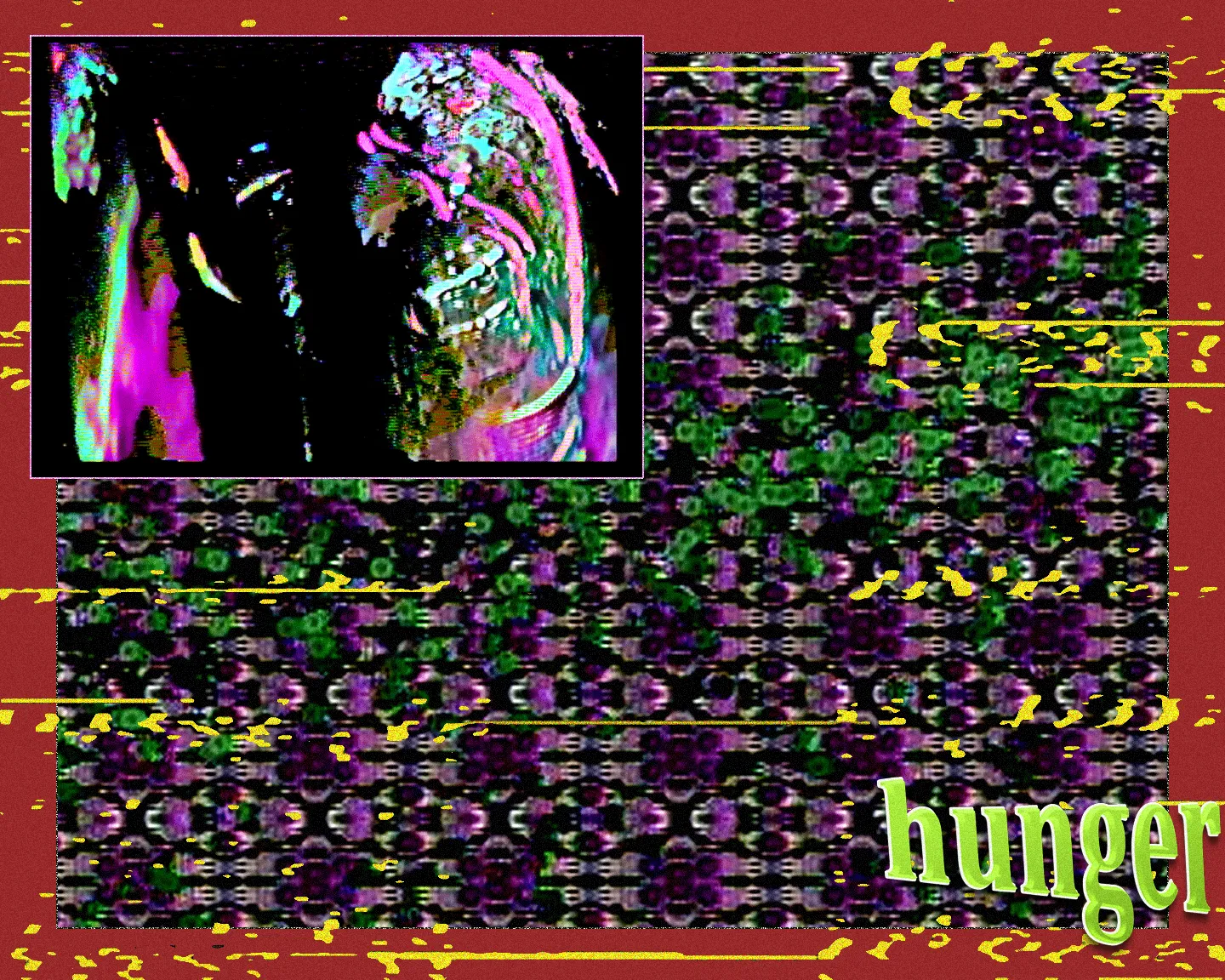 A sudden vision rushes through the mind: it might turn into a pleasant experience, grow into an annoying, recurring thought, shatter your mind into pieces, and stay there persistently. 

I want to record some of these visionary bits and record them. Analog videotapes have been used extensively to record paranormal activities. The way this technology is built gives a wide range of possibilities to document sightings of unearthly entities. 

SPECTRAL VISIONS is built from images created on analog video processing gear which allows exploring textures generated in the process of bending the video signal. I am using my own drawings and portraits as a bridge to meet the matter of spectral entities within me.