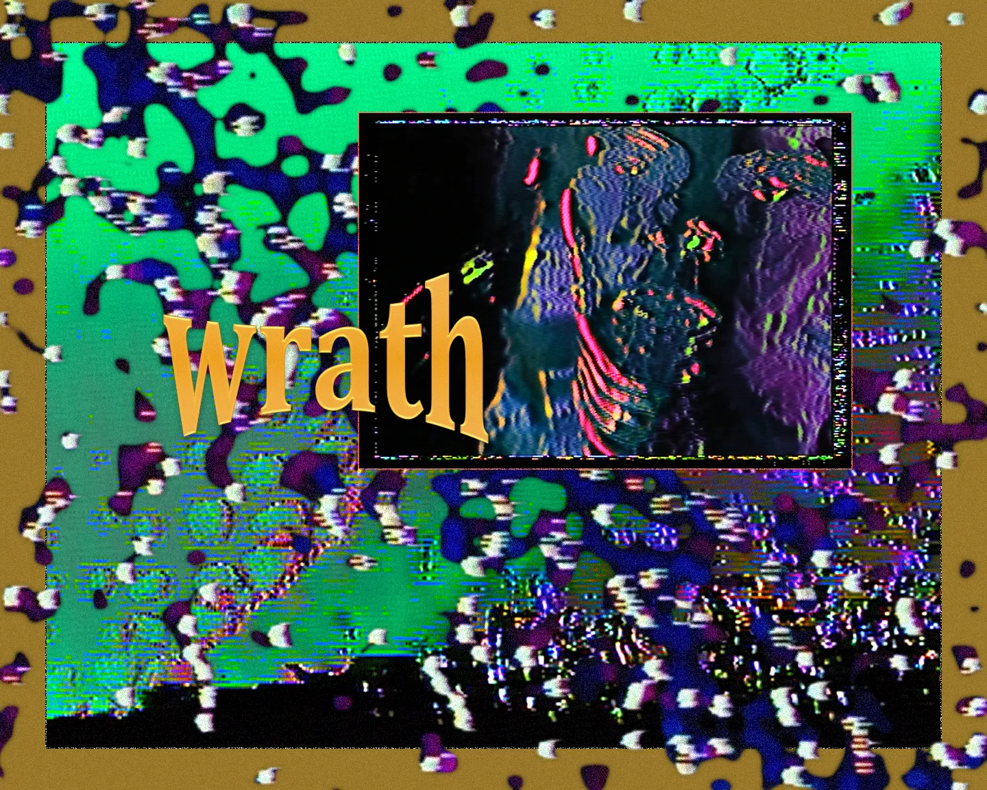 A sudden vision rushes through the mind: it might turn into a pleasant experience, grow into an annoying, recurring thought, shatter your mind into pieces, and stay there persistently. 

I want to record some of these visionary bits and record them. Analog videotapes have been used extensively to record paranormal activities. The way this technology is built gives a wide range of possibilities to document sightings of unearthly entities. 

SPECTRAL VISIONS is built from images created on analog video processing gear which allows exploring textures generated in the process of bending the video signal. I am using my own drawings and portraits as a bridge to meet the matter of spectral entities within me.