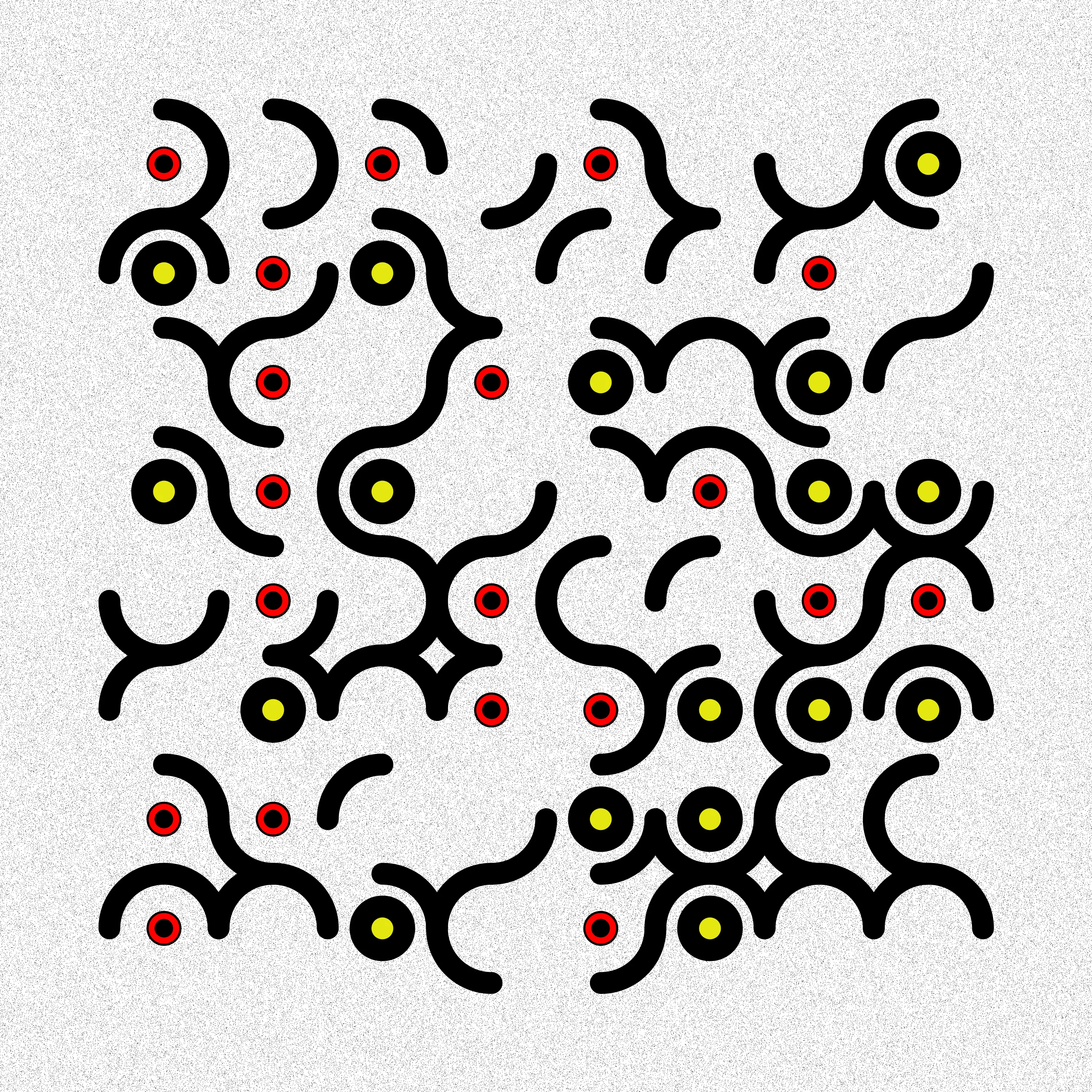 I present to you "Generative iterations" -
a series of works generated using a program written by me in a programming language. No graphic editors - only code.