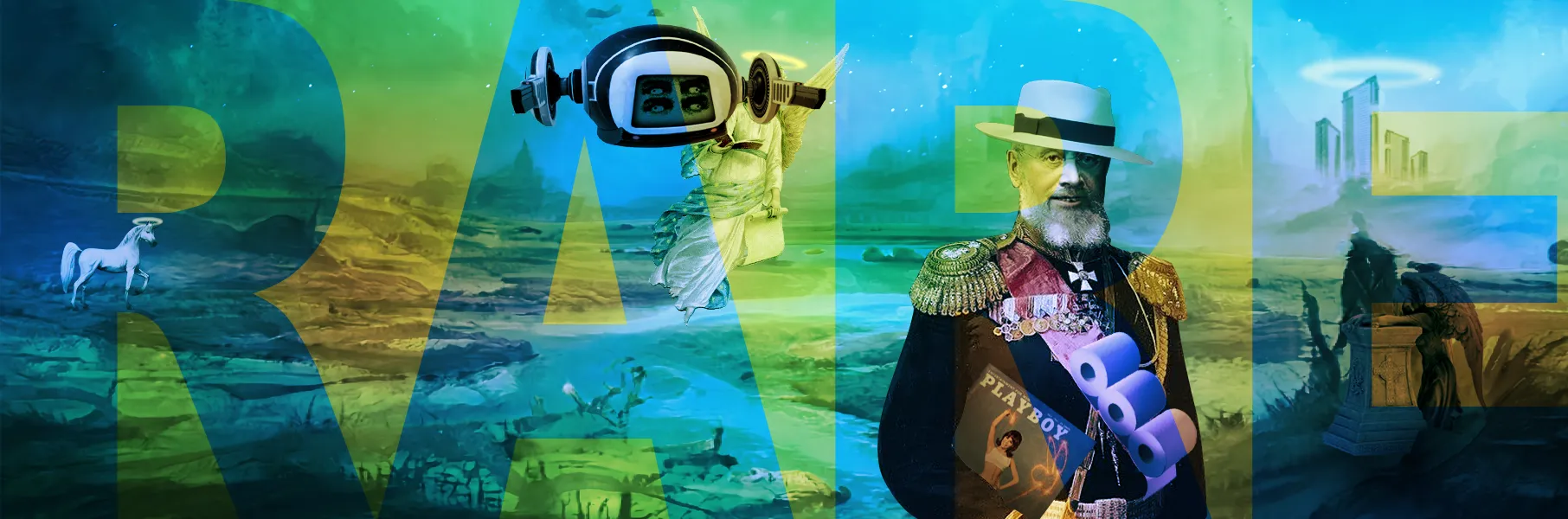 The Coterie minted their headers one by one, summoning weirdos from the past, degens from the future
and Zombies for the fortunate. Warping them in to silly colored places never visited before, multidimensional forced tourists in a legion of forever-still, panoramic dream lands. 

As we all know today, the Coterie took control of the Blue Bird Society, one header at a time. A thousand humans, opening a door to nonsense and dreams, controlling the layers of reality in a never ending work of art.