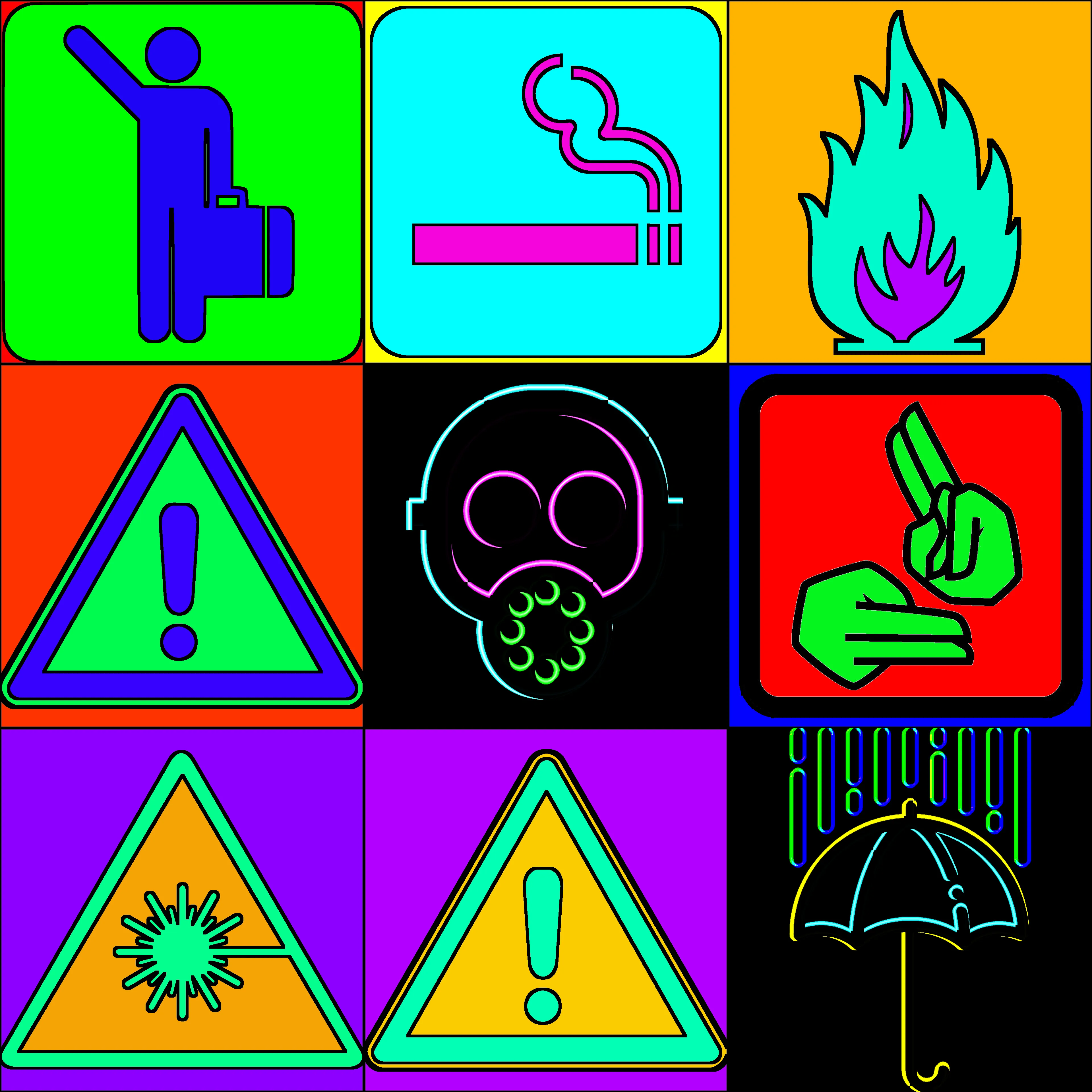 The signs are all there, if only we'll take the time to read and understand them. Do they warn us of danger? Or, simply alert us to something more innocent. Eighteen different signs in a multitude of colorways. Rare neon signs. Five Legendary editions. Can you read the signs?
