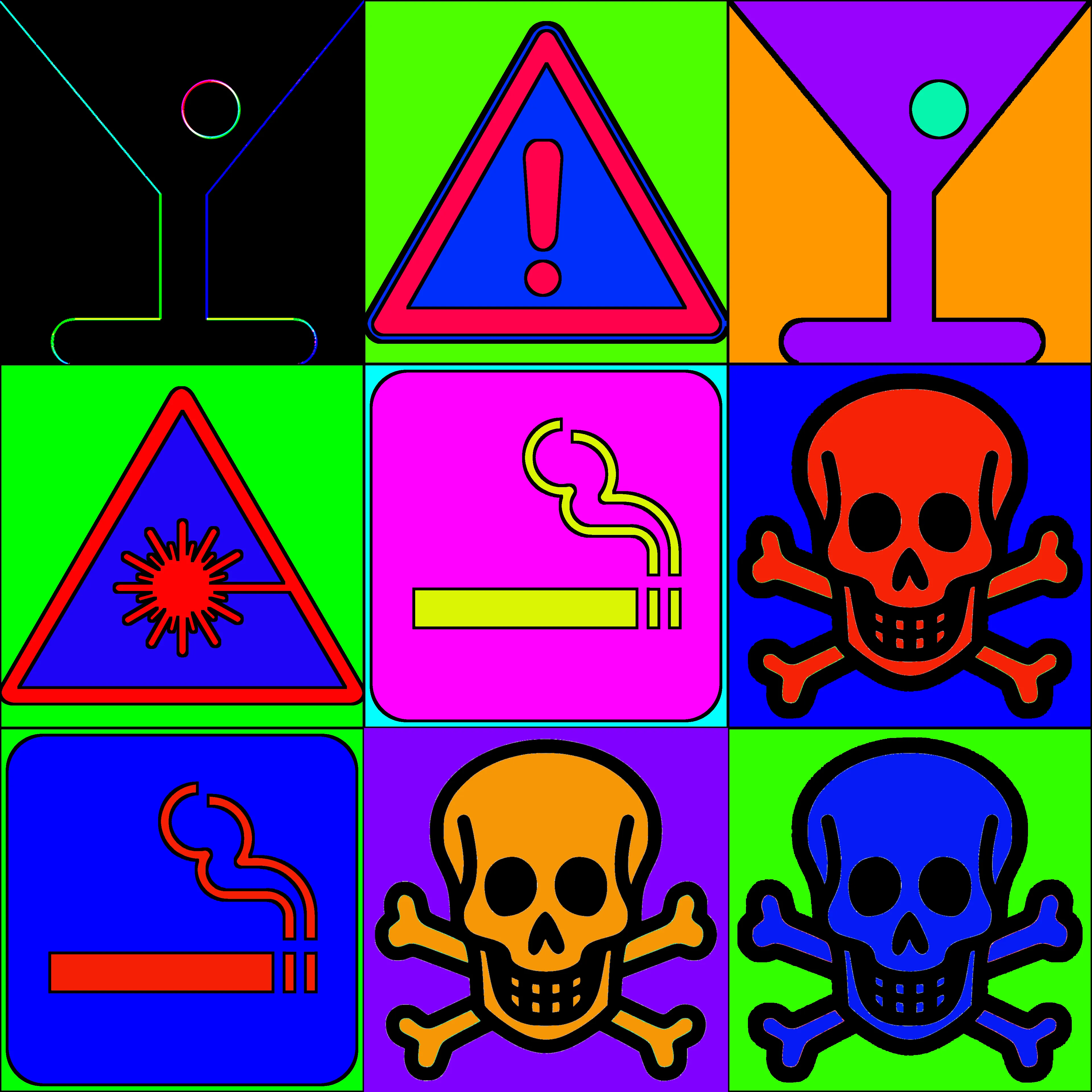 The signs are all there, if only we'll take the time to read and understand them. Do they warn us of danger? Or, simply alert us to something more innocent. Eighteen different signs in a multitude of colorways. Rare neon signs. Five Legendary editions. Can you read the signs?
