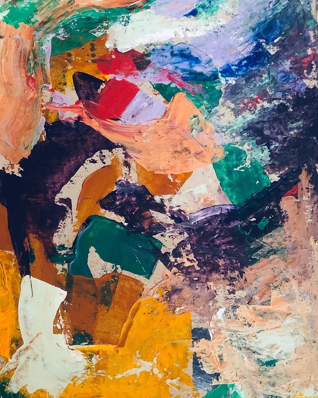 Acrylic painting on ceiling board 