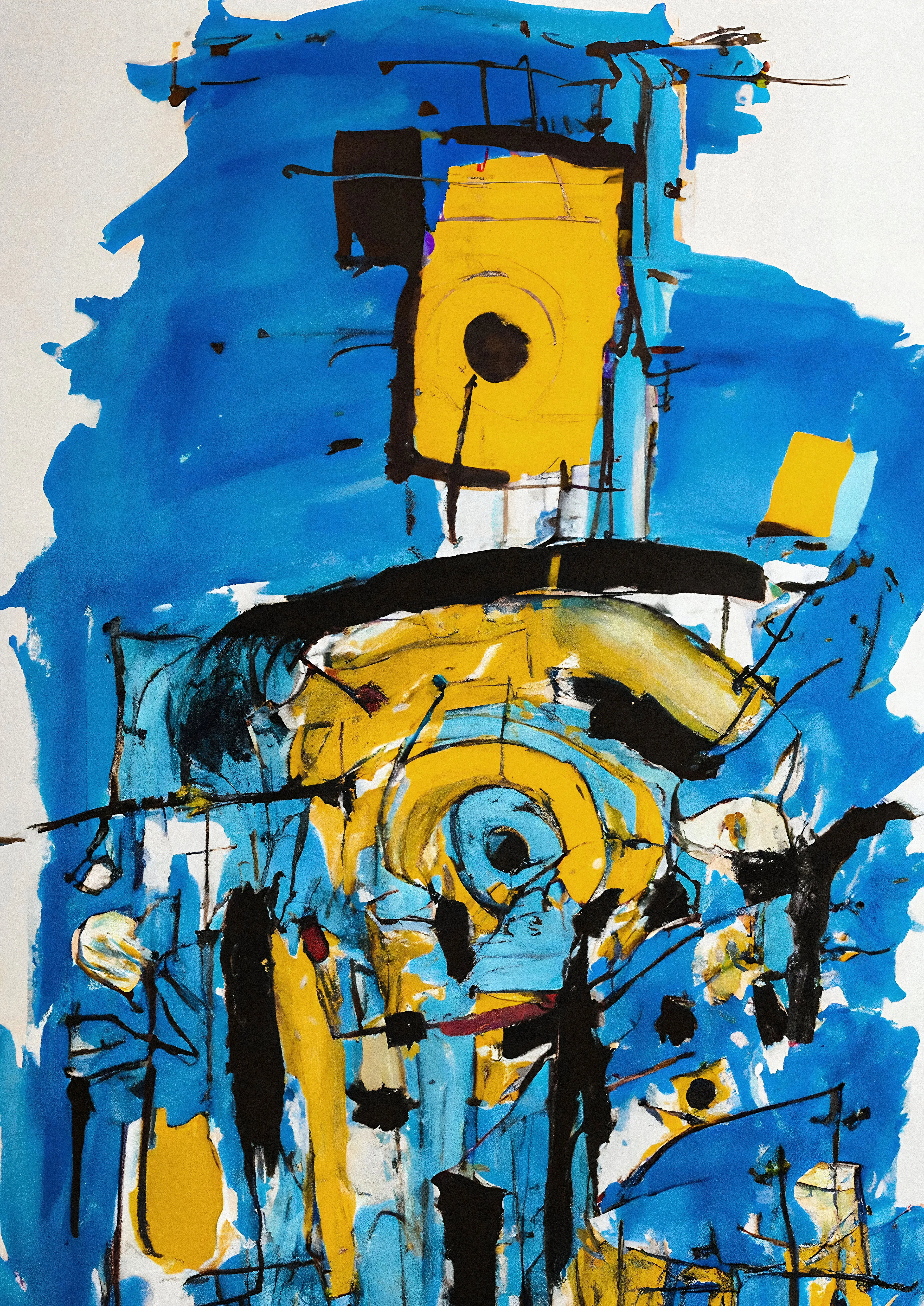 Surveyor  
24745x35000px / 300dpi / JPEG 

Surveyor is an output created using the Consensus algorithm, combining both using classical generative algorithms along with generative machine learning models. I go into depth on the use of the algorithm in an article on this link: https://artms.xyz/work/consensus