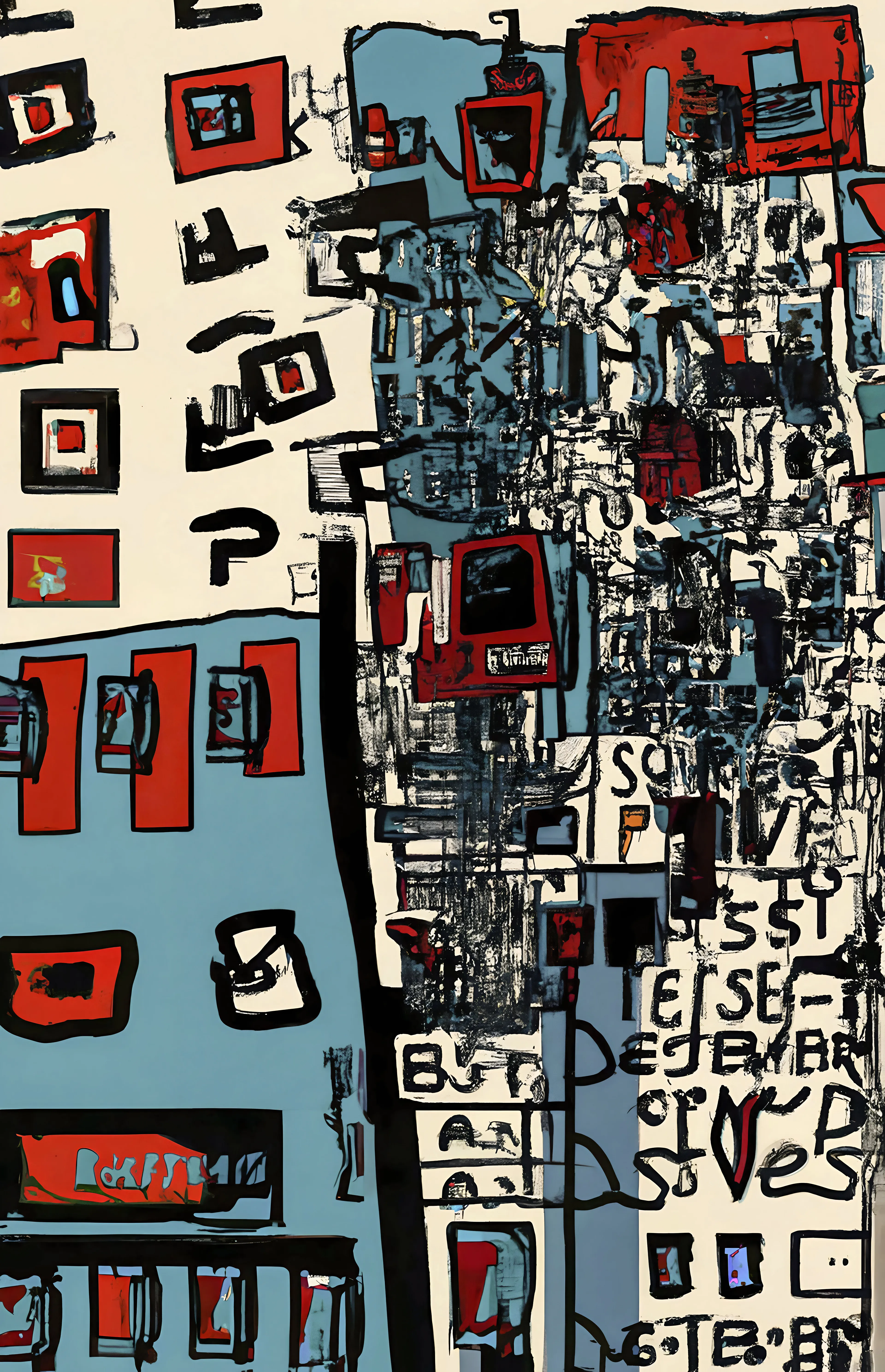 Automata  
22575x35000px / 300dpi / JPEG 

Automata is an output created using the Consensus algorithm, combining both using classical generative algorithms along with generative machine learning models. I go into depth on the use of the algorithm in an article on this link: https://artms.xyz/work/consensus