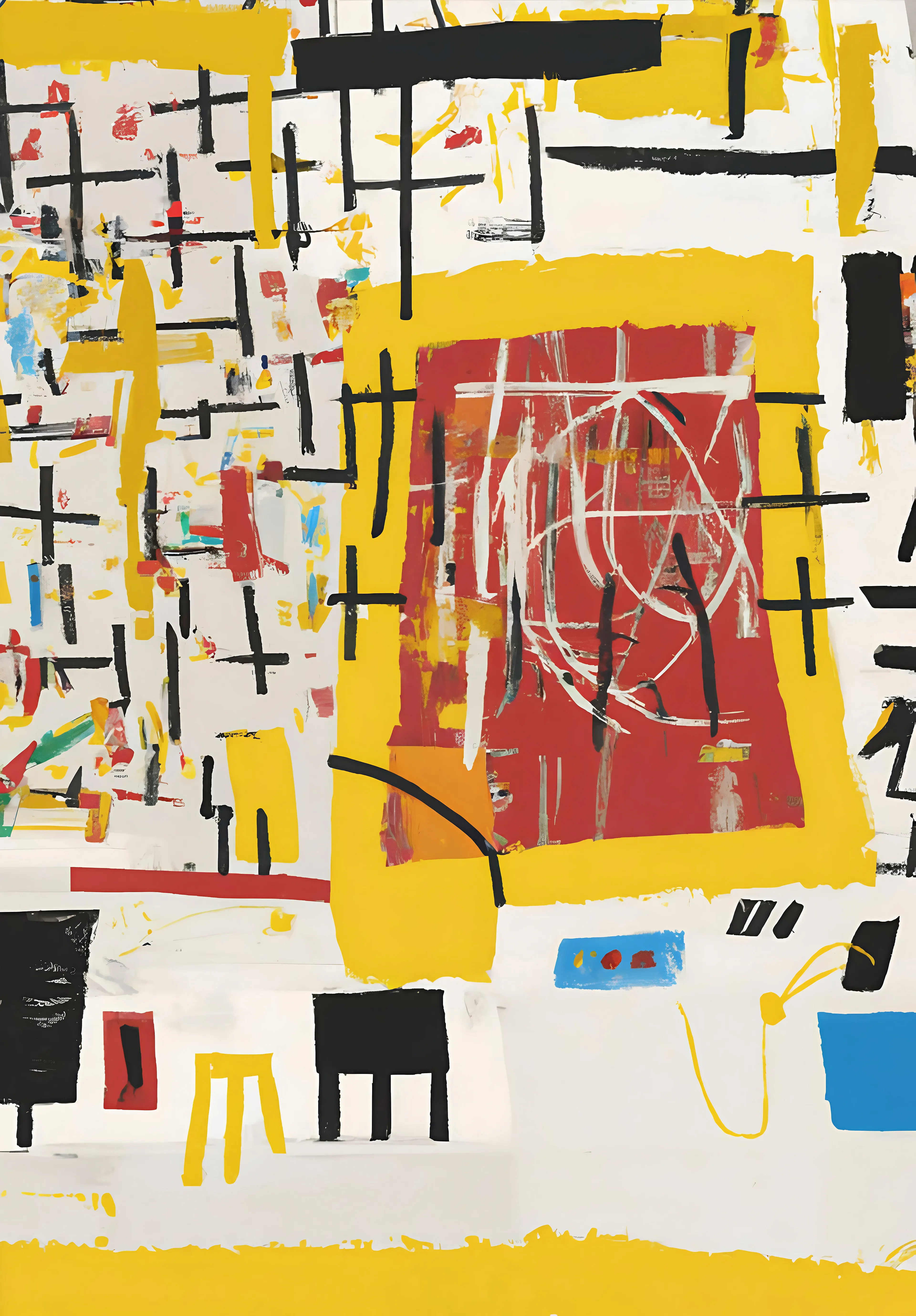 Session  
24745x35000px / 300dpi / JPEG 

Session is an output created using the Consensus algorithm, combining both use of classical generative algorithms along with generative machine learning models. I go into depth on the use of the algorithm in an article on this link: https://artms.xyz/work/consensus