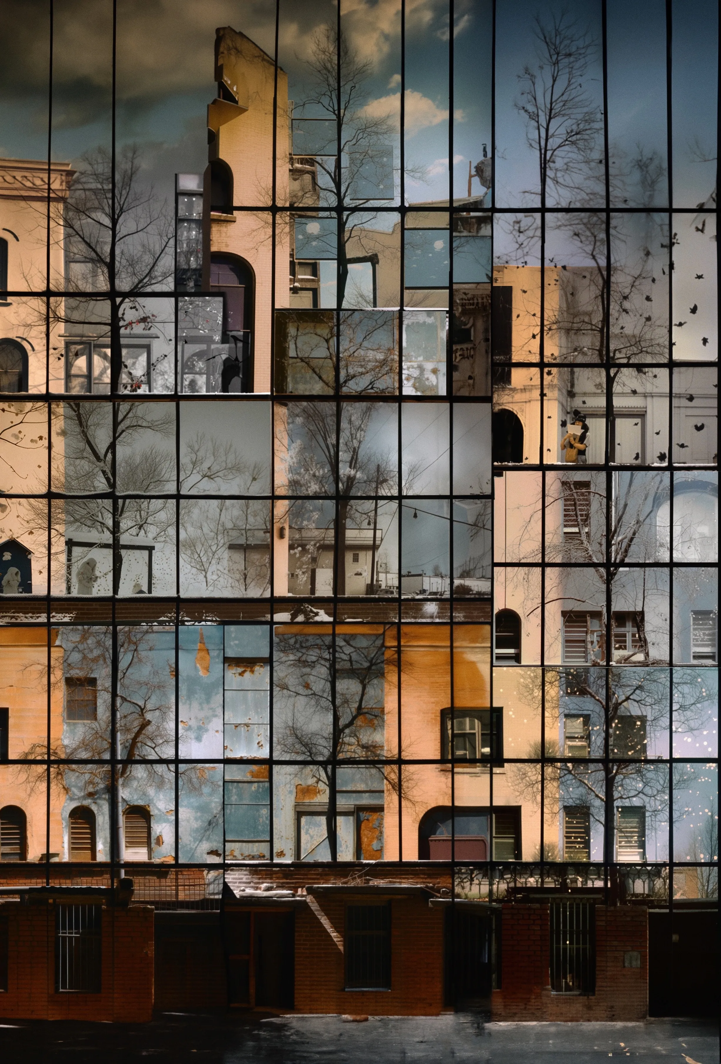 A memory of the first snow from my childhood.  
July 2023