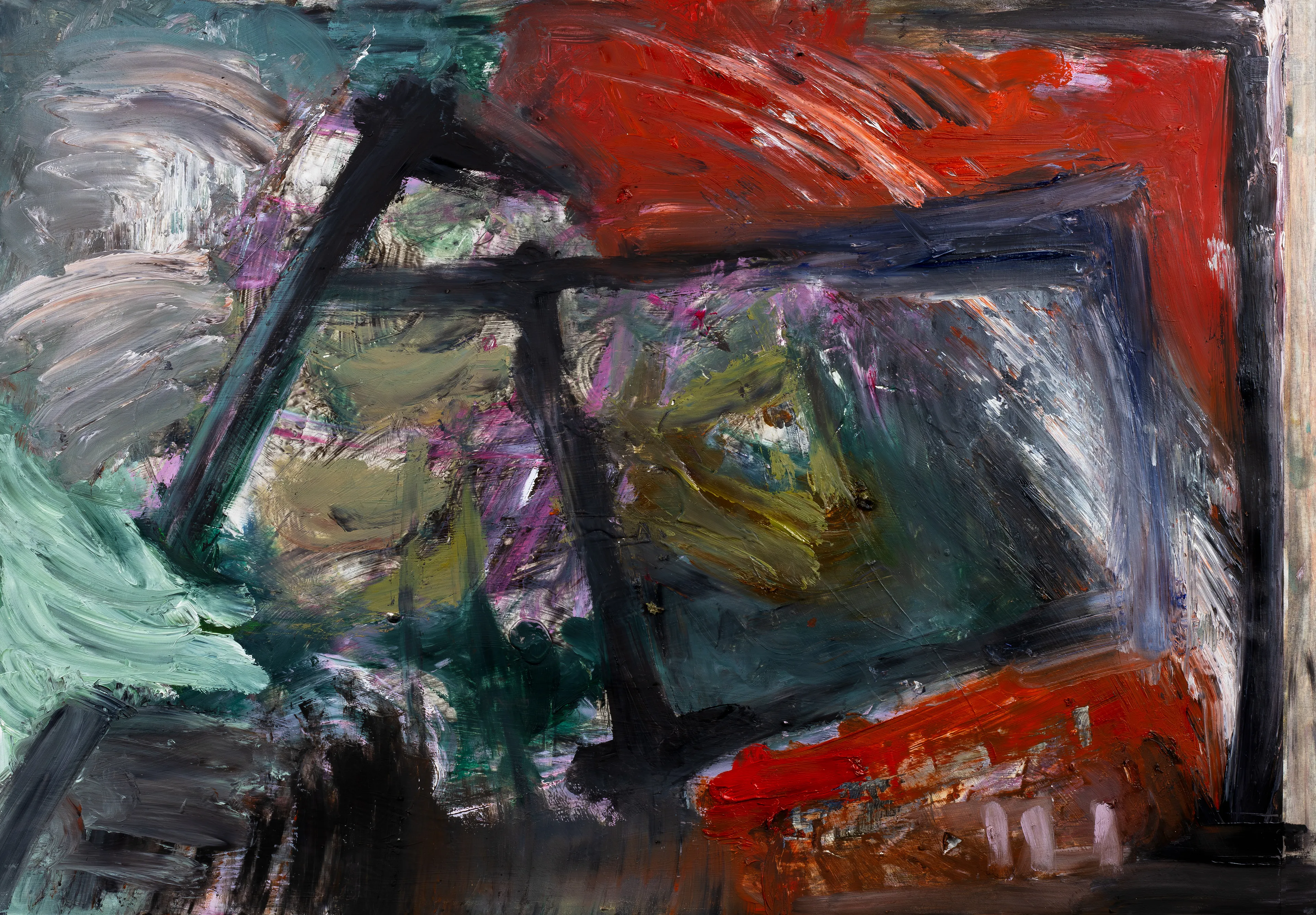 oil on paper