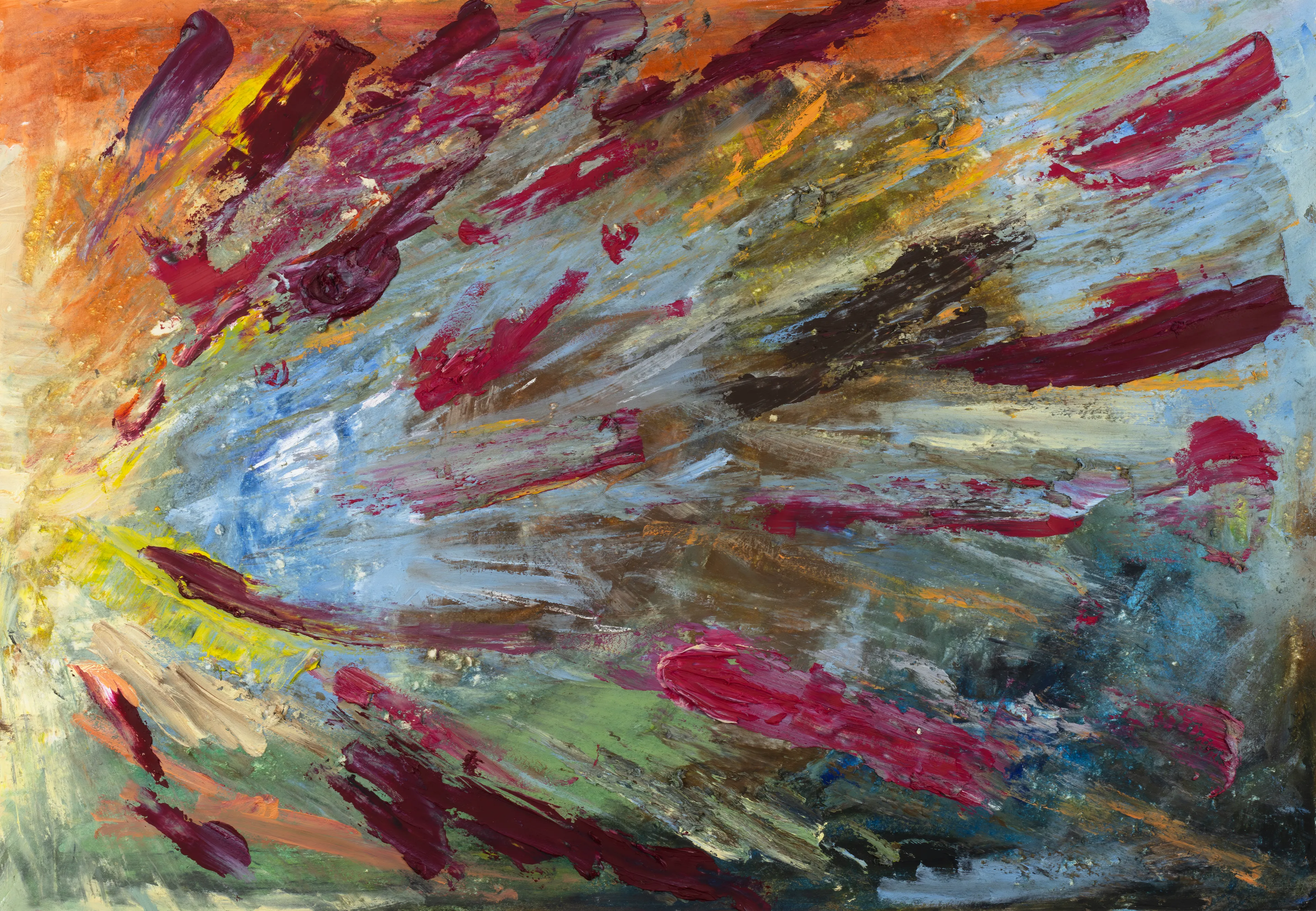 oil on paper