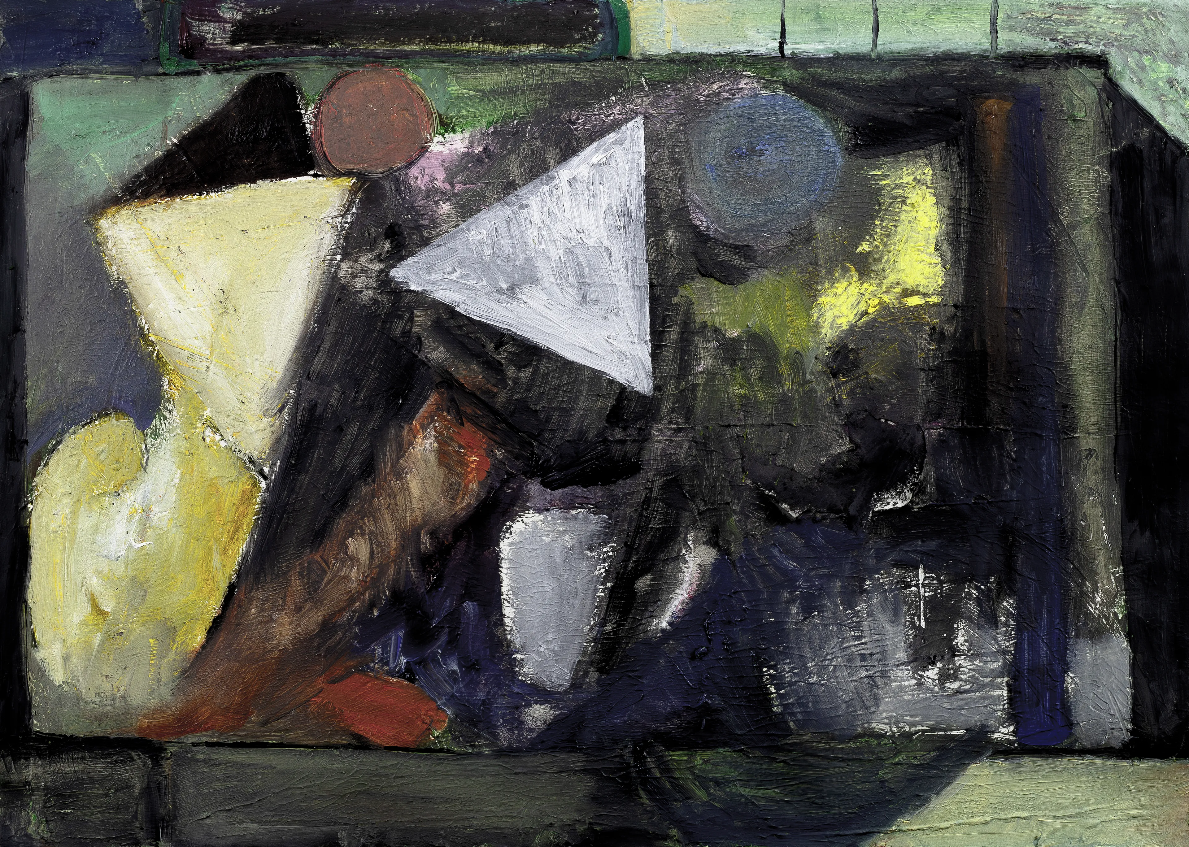 oil on paper