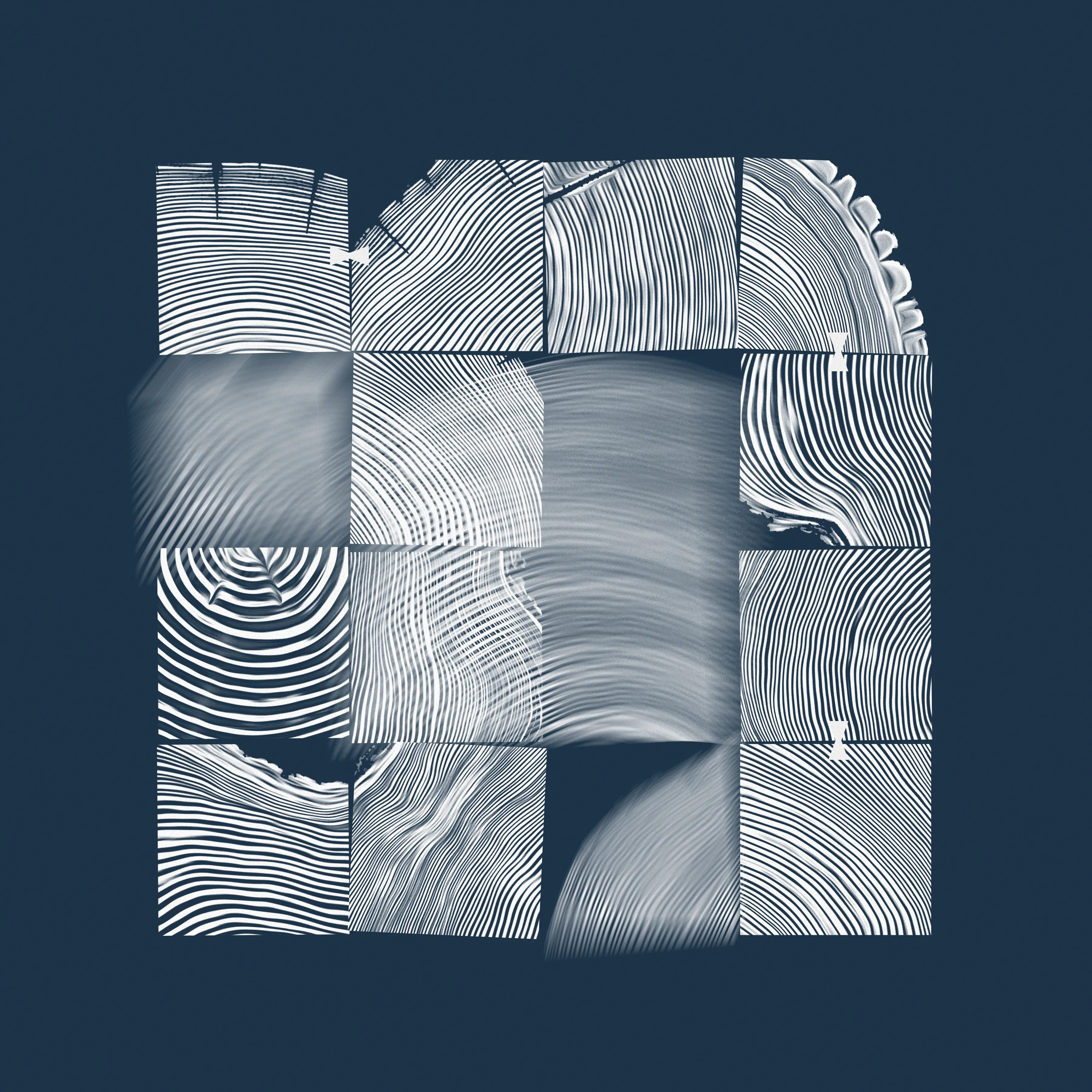 'Woodblocks' is a limited collection of 30 generative artworks inspired by traditional woodblock printing using noise, recursion, and flow fields.

Each piece is randomly generated within a custom 16 grid system via javascript. Traits include colour, texture, focus, joinery, frequency, and placement.

...

Dimensions - 3600x3600px
Format - JPEG
DPI - 300
Tool - p5.js