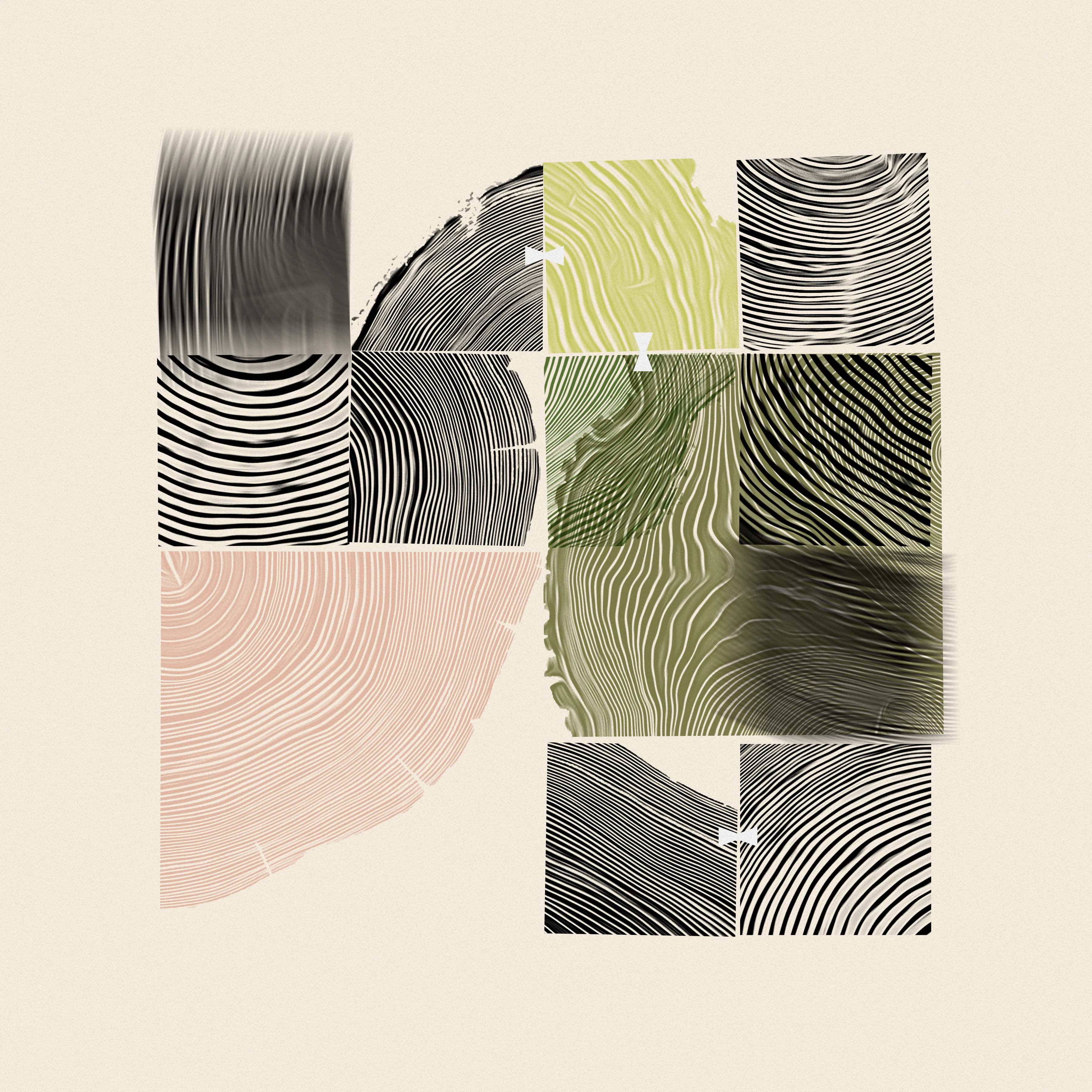 'Woodblocks' is a limited collection of 30 generative artworks inspired by traditional woodblock printing using noise, recursion, and flow fields.

Each piece is randomly generated within a custom 16 grid system via javascript. Traits include colour, texture, focus, joinery, frequency, and placement.

...

Dimensions - 3600x3600px
Format - JPEG
DPI - 300
Tool - p5.js