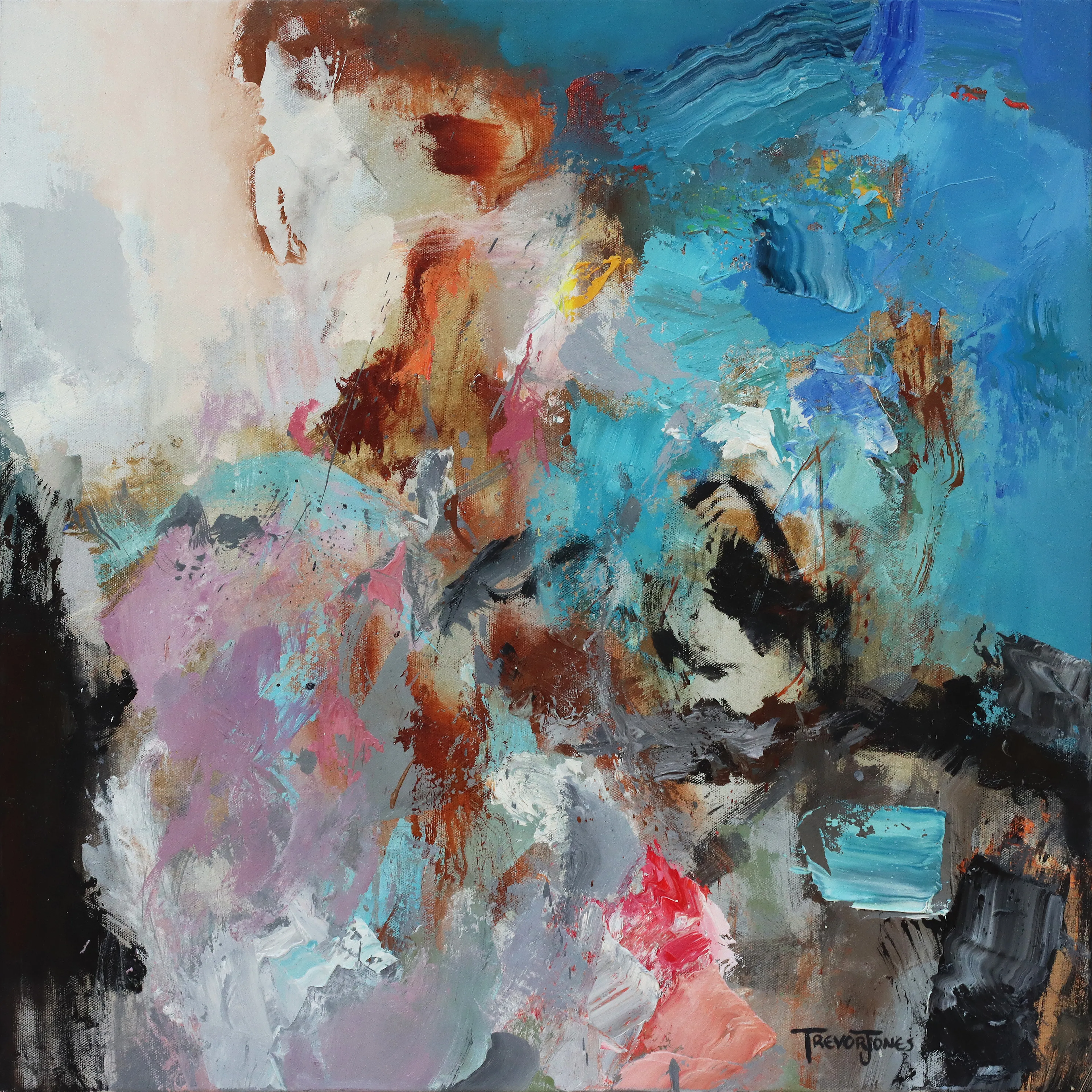 Oil on canvas. 60 x 60 cm. (24 x 24 inches). 2017.