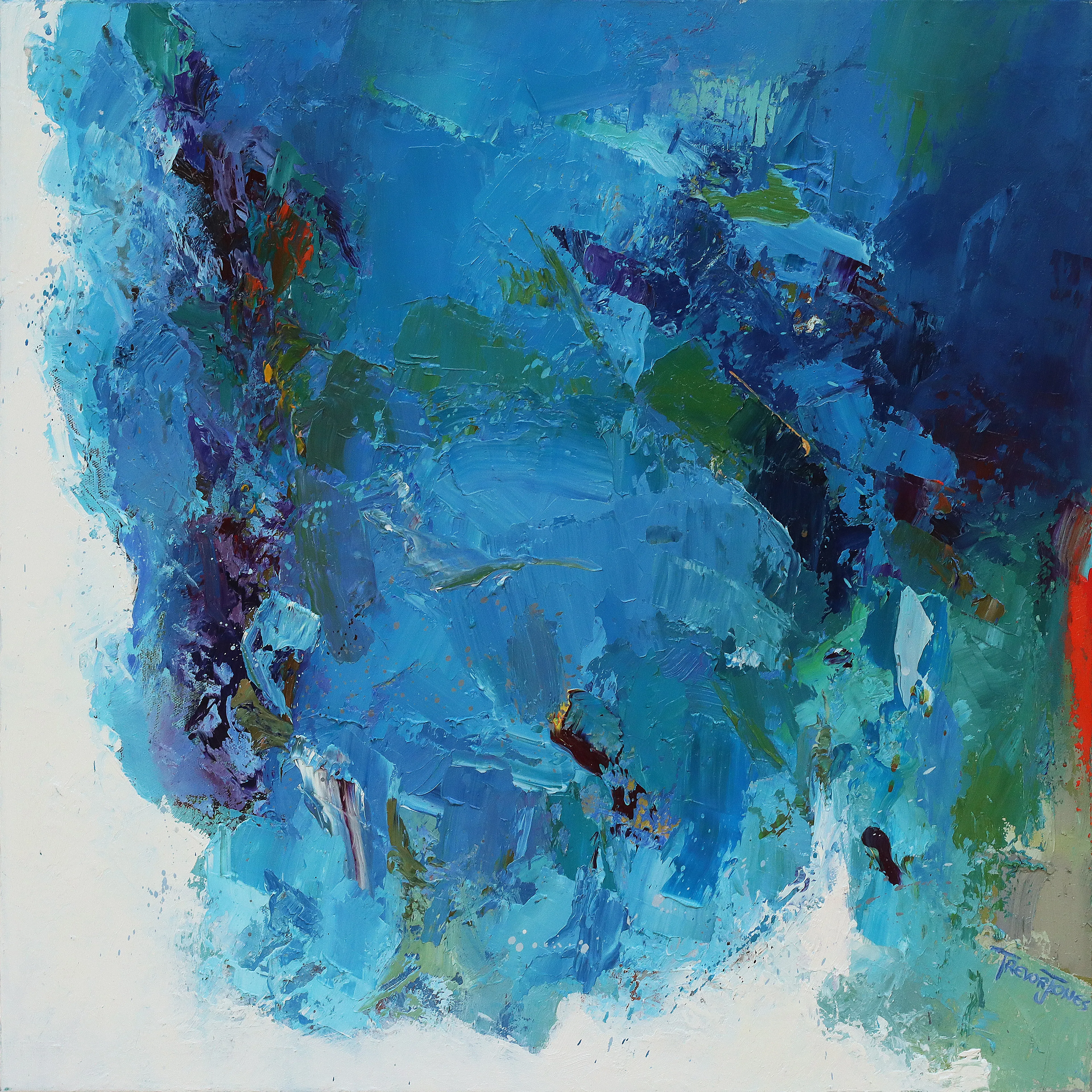 Oil on canvas. 60 x 60 cm. (24 x 24 inches). 2017.