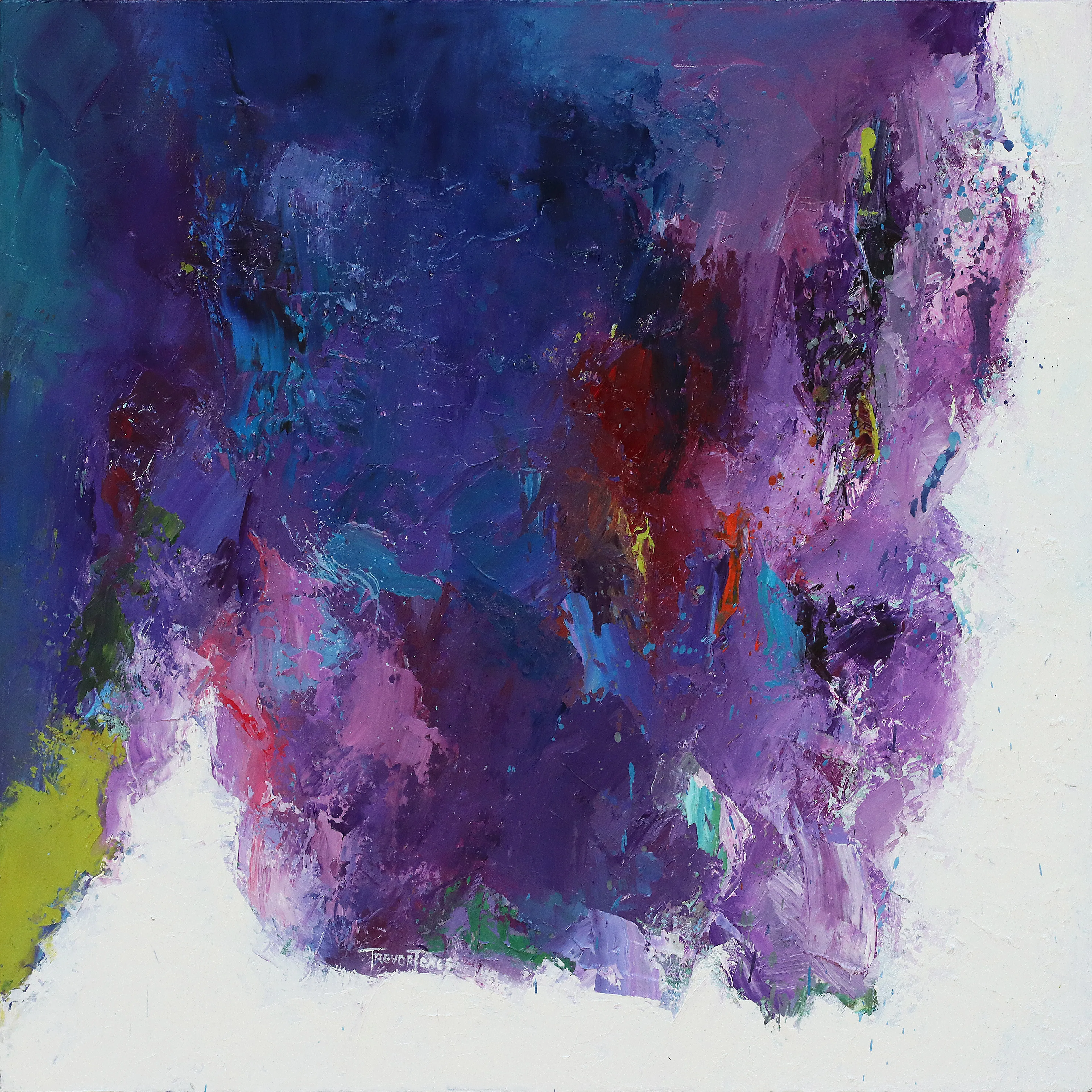 Oil on canvas. 60 x 60 cm. (24 x 24 inches). 2017.