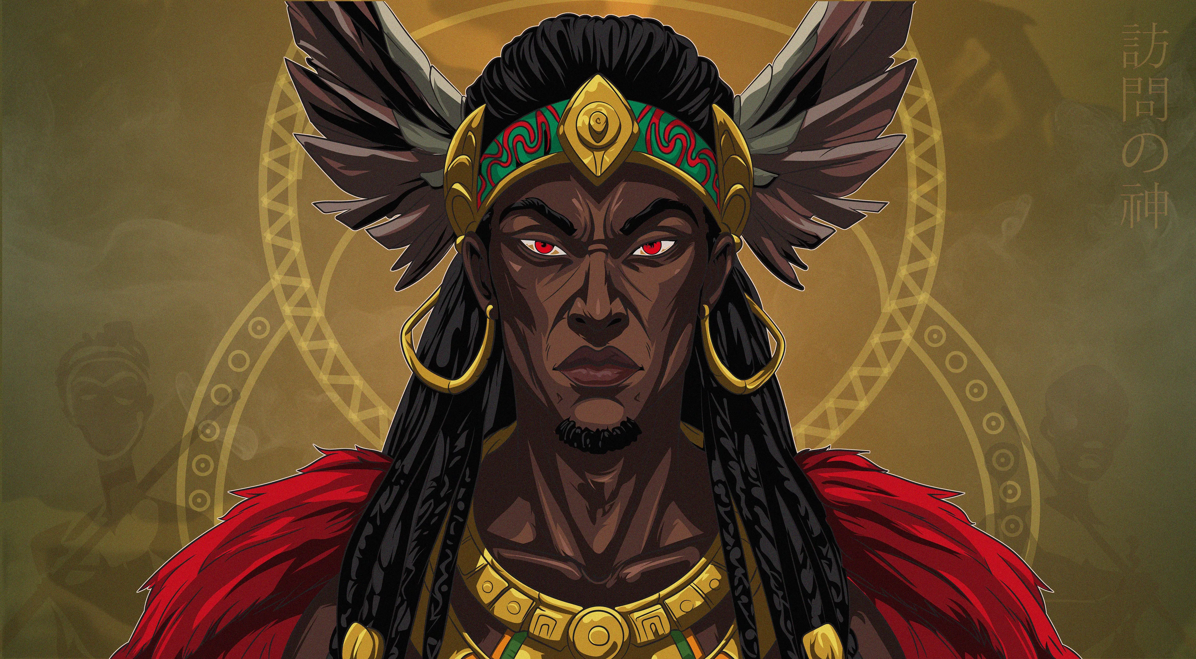 IGWEKALA is a revered Igbo deity associated with masquerades, specifically visiting Umunoha, a town in Imo state, Nigeria every four years around December. He is a feared and respected spirit, with no one allowed to approach him when he appears in the community. His shrine is located in a jungle covering over 100 acres near the center of Umunoha.

IGWEKALA is not a "God" in the traditional sense, but a powerful spirit or deity that manifests as a masquerade. He is known for his healing powers, and people from across the continent come to his shrine seeking health and recovery.

His shrine has a history of being raided by both the British during colonial times and the Nigerian Army during the Biafran Civil War.

The Igbo people believe in a complex pantheon of spirits and deities.
