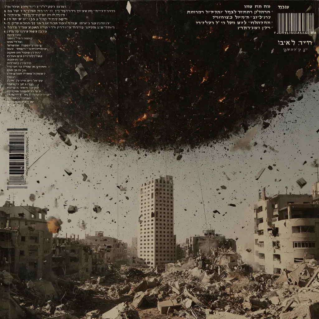 PARENTAL ADVISORY: WORLD WAR VI is an AI-assisted art series exploring the collision of conflict, nostalgia and design. The collection features 200 unique digital works presented as album covers recovered from a parallel timeline. Each cover is an artifact of visual culture from a world that feels familiar yet exists just beyond our own.

Drawing inspiration from the late 1990s and early 2000s hip-hop album era, each piece reimagines the aesthetics of power and identity through the lens of modern warfare in the Middle East. The result is an alternate cultural archaeology, where war becomes pop, memory becomes design and destruction transforms into beauty.

The images feel recognizable yet impossible, as if exported from another dimension. Hebrew, Arabic and English letters appear as fragmented signals, not legible words, but echoes of a forgotten code that might still hold meaning somewhere beyond this timeline.

Through maximalist composition, cinematic light and a heavy emotional charge, WORLD WAR VI captures the tension between the sacred and the violent - the beautiful and the broken. It reflects how culture absorbs chaos and turns it into myth.

The collection centers on scenes during World War VI in the Holy Land, reimagined through the lens of another reality, suspended between conflict and renewal.