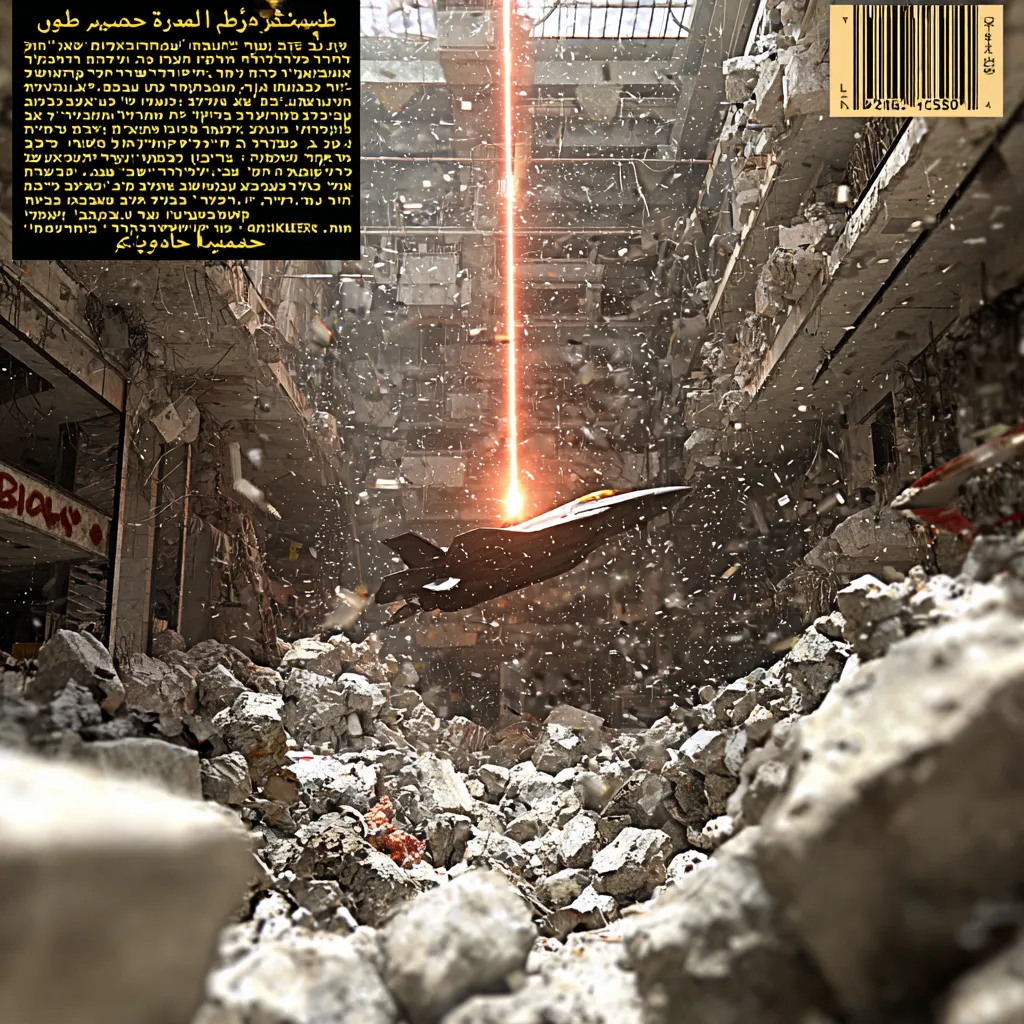 PARENTAL ADVISORY: WORLD WAR VI is an AI-assisted art series exploring the collision of conflict, nostalgia and design. The collection features 200 unique digital works presented as album covers recovered from a parallel timeline. Each cover is an artifact of visual culture from a world that feels familiar yet exists just beyond our own.

Drawing inspiration from the late 1990s and early 2000s hip-hop album era, each piece reimagines the aesthetics of power and identity through the lens of modern warfare in the Middle East. The result is an alternate cultural archaeology, where war becomes pop, memory becomes design and destruction transforms into beauty.

The images feel recognizable yet impossible, as if exported from another dimension. Hebrew, Arabic and English letters appear as fragmented signals, not legible words, but echoes of a forgotten code that might still hold meaning somewhere beyond this timeline.

Through maximalist composition, cinematic light and a heavy emotional charge, WORLD WAR VI captures the tension between the sacred and the violent - the beautiful and the broken. It reflects how culture absorbs chaos and turns it into myth.

The collection centers on scenes during World War VI in the Holy Land, reimagined through the lens of another reality, suspended between conflict and renewal.