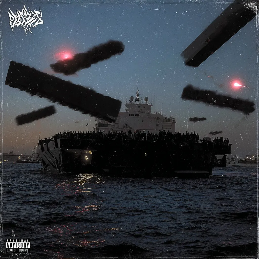 PARENTAL ADVISORY: WORLD WAR VI is an AI-assisted art series exploring the collision of conflict, nostalgia and design. The collection features 200 unique digital works presented as album covers recovered from a parallel timeline. Each cover is an artifact of visual culture from a world that feels familiar yet exists just beyond our own.

Drawing inspiration from the late 1990s and early 2000s hip-hop album era, each piece reimagines the aesthetics of power and identity through the lens of modern warfare in the Middle East. The result is an alternate cultural archaeology, where war becomes pop, memory becomes design and destruction transforms into beauty.

The images feel recognizable yet impossible, as if exported from another dimension. Hebrew, Arabic and English letters appear as fragmented signals, not legible words, but echoes of a forgotten code that might still hold meaning somewhere beyond this timeline.

Through maximalist composition, cinematic light and a heavy emotional charge, WORLD WAR VI captures the tension between the sacred and the violent - the beautiful and the broken. It reflects how culture absorbs chaos and turns it into myth.

The collection centers on scenes during World War VI in the Holy Land, reimagined through the lens of another reality, suspended between conflict and renewal.