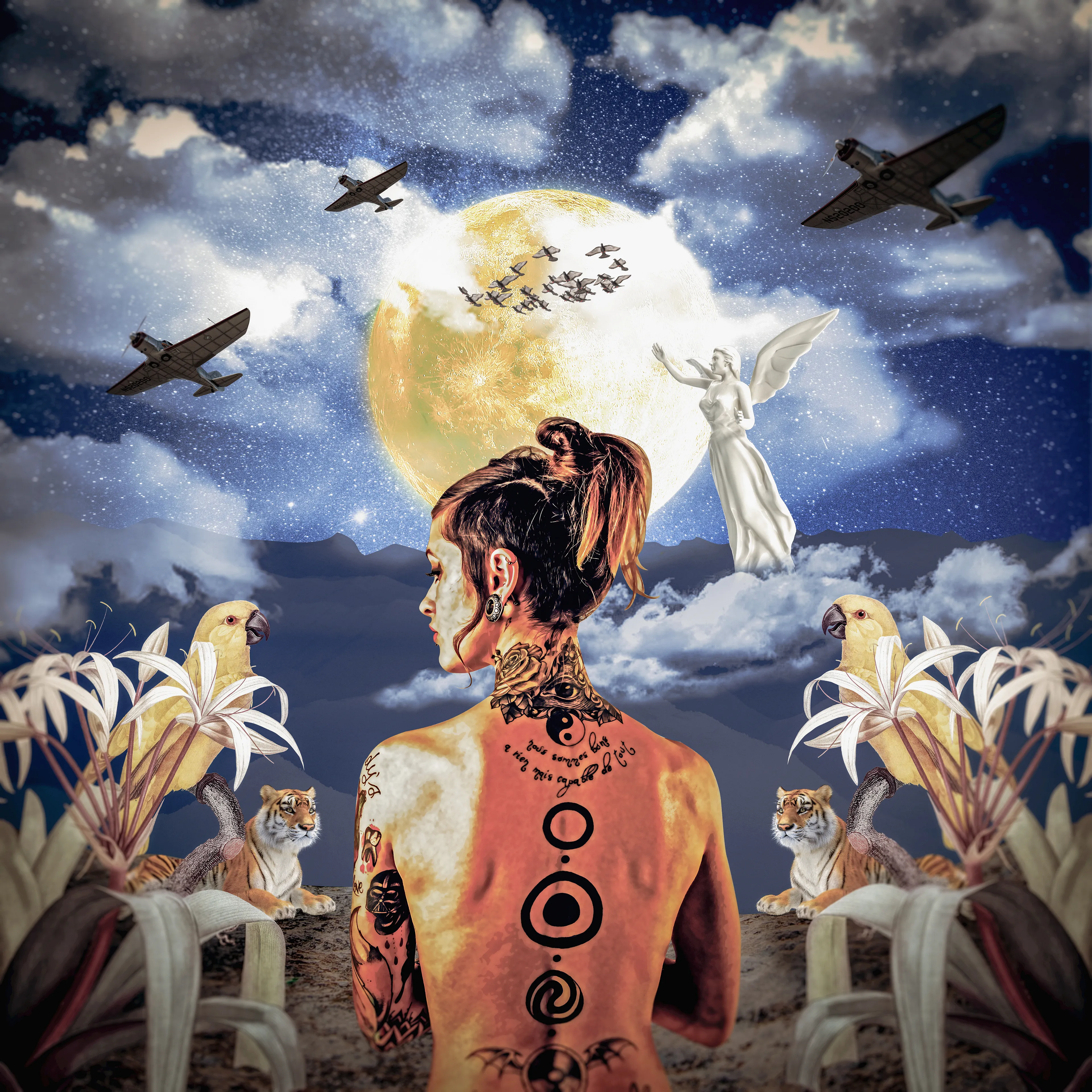 'Fly Away' is an artwork by Alex De MetaLica featured as ArtDrop for Redlion Gazette issue #71.