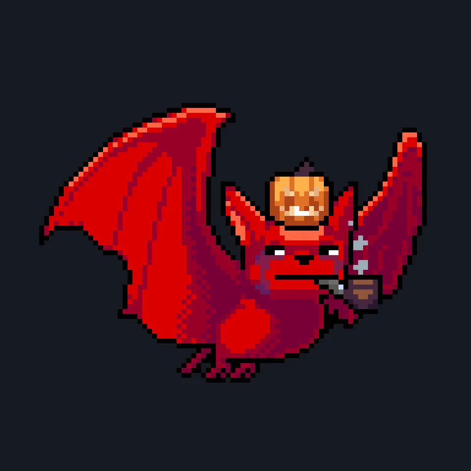 Bloodsucking blockchain CryptoBatz, out scanning the metaverse skies for a taste of some non-fungible blood. Spawned by the Prince of Darkness and his scientists, Sutter Systems.