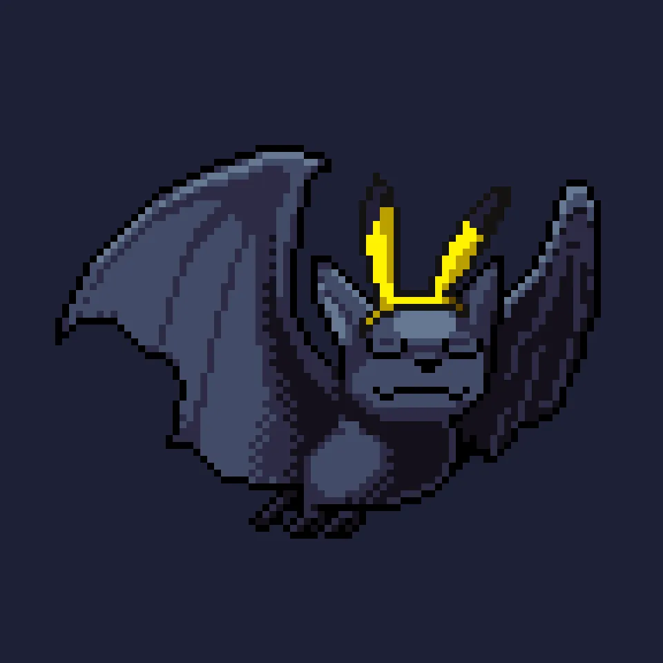 Bloodsucking blockchain CryptoBatz, out scanning the metaverse skies for a taste of some non-fungible blood. Spawned by the Prince of Darkness and his scientists, Sutter Systems.