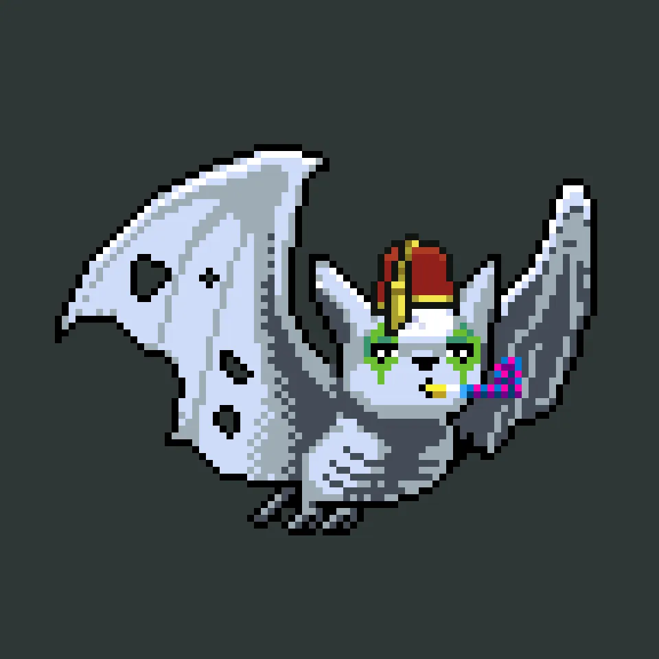 Bloodsucking blockchain CryptoBatz, out scanning the metaverse skies for a taste of some non-fungible blood. Spawned by the Prince of Darkness and his scientists, Sutter Systems.