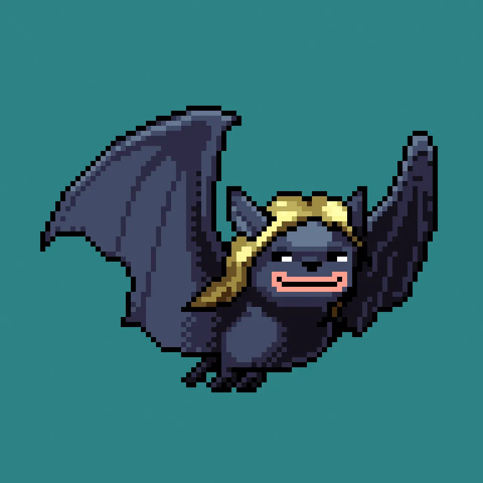 Bloodsucking blockchain CryptoBatz, out scanning the metaverse skies for a taste of some non-fungible blood. Spawned by the Prince of Darkness and his scientists, Sutter Systems.