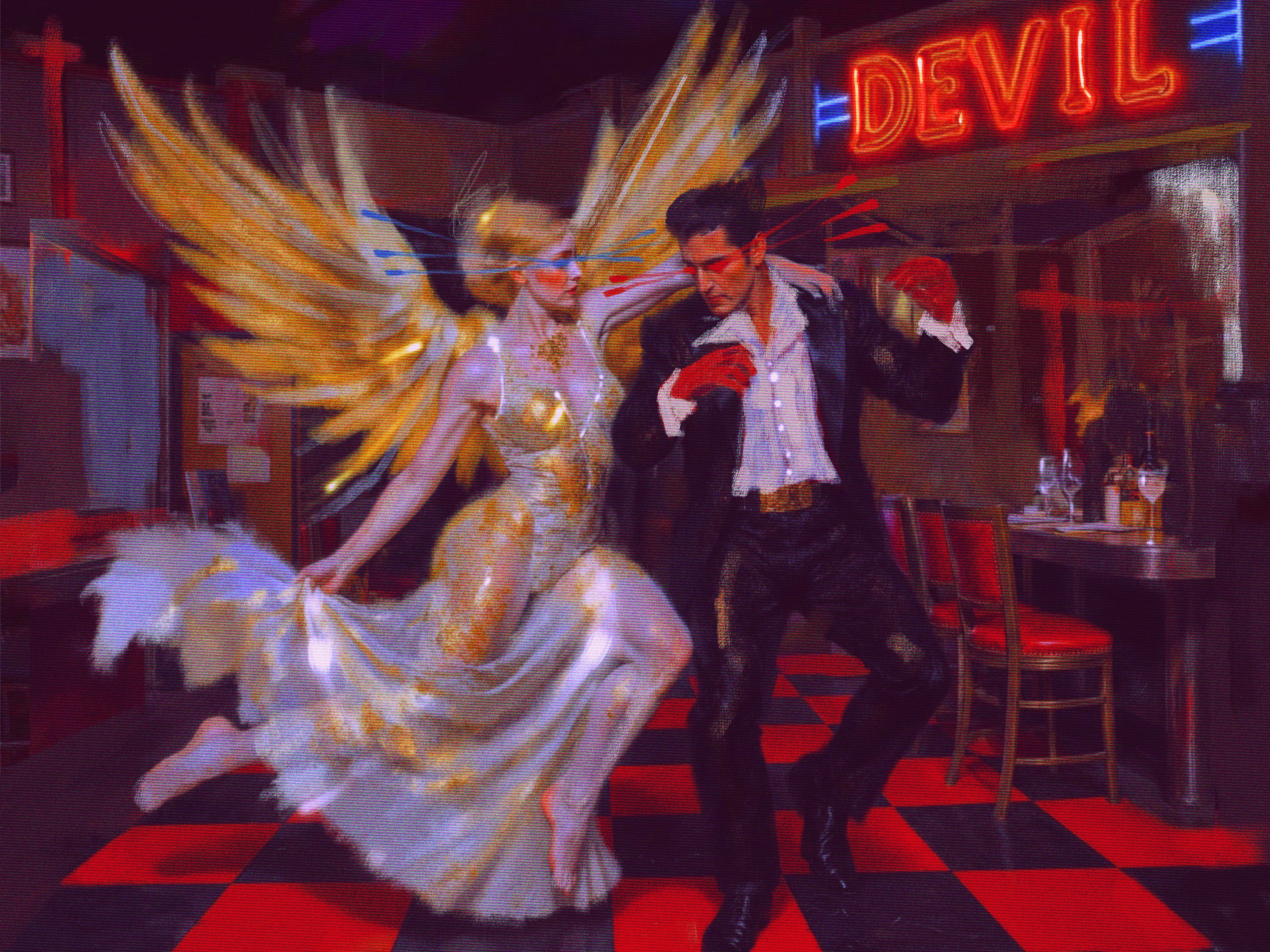 “And those who were seen dancing were thought to be insane by those who could not hear the music.”

- Friedrich Nietzsche

Mixed media by Rocketgirl (collage, ai, digital painting)