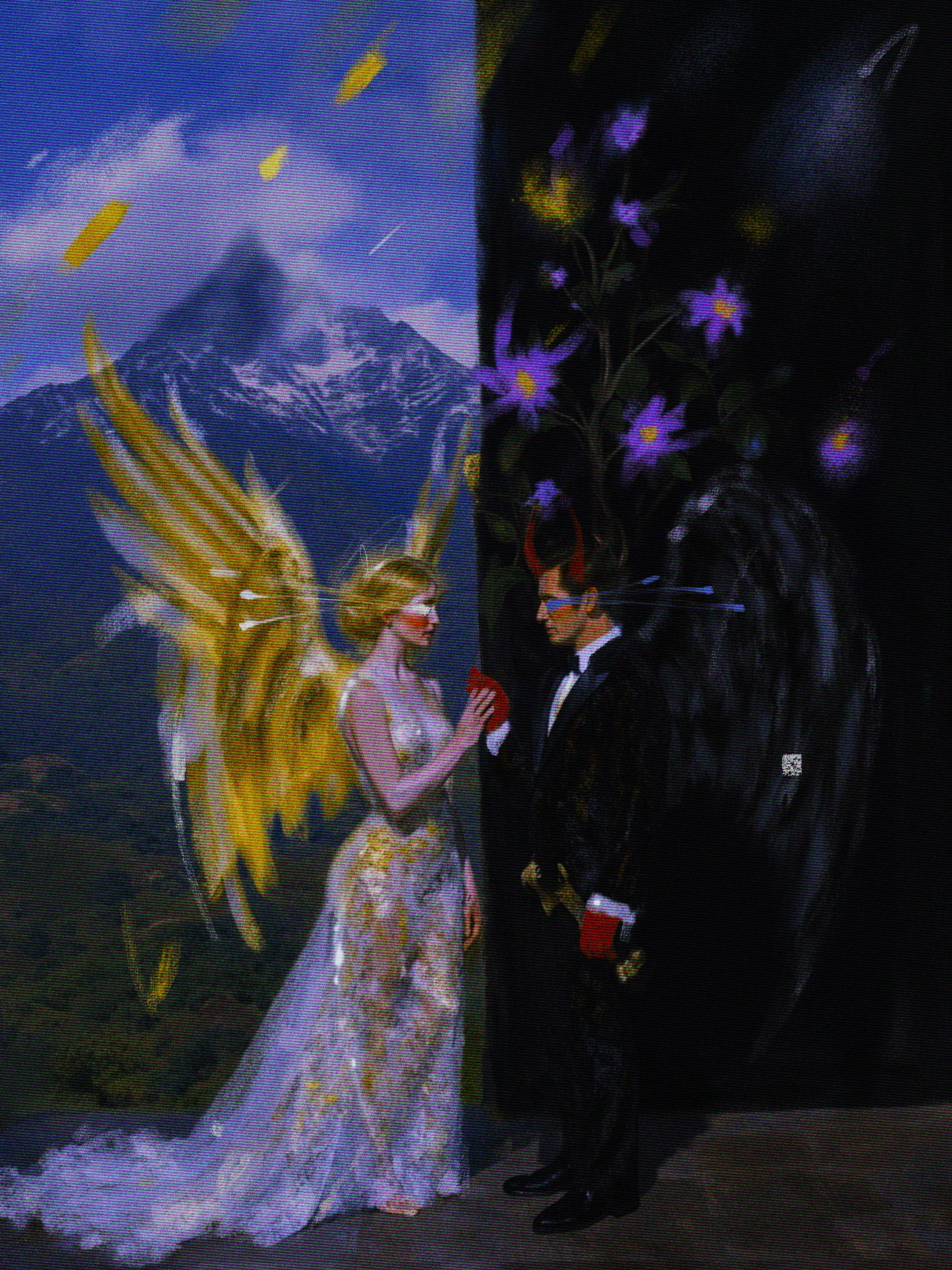 “Two souls, alas, are housed within my breast;
and each would fain be master.”

Faust — Johann Wolfgang von Goethe (1808)

Mixed media by Rocketgirl (collage, ai, digital painting)