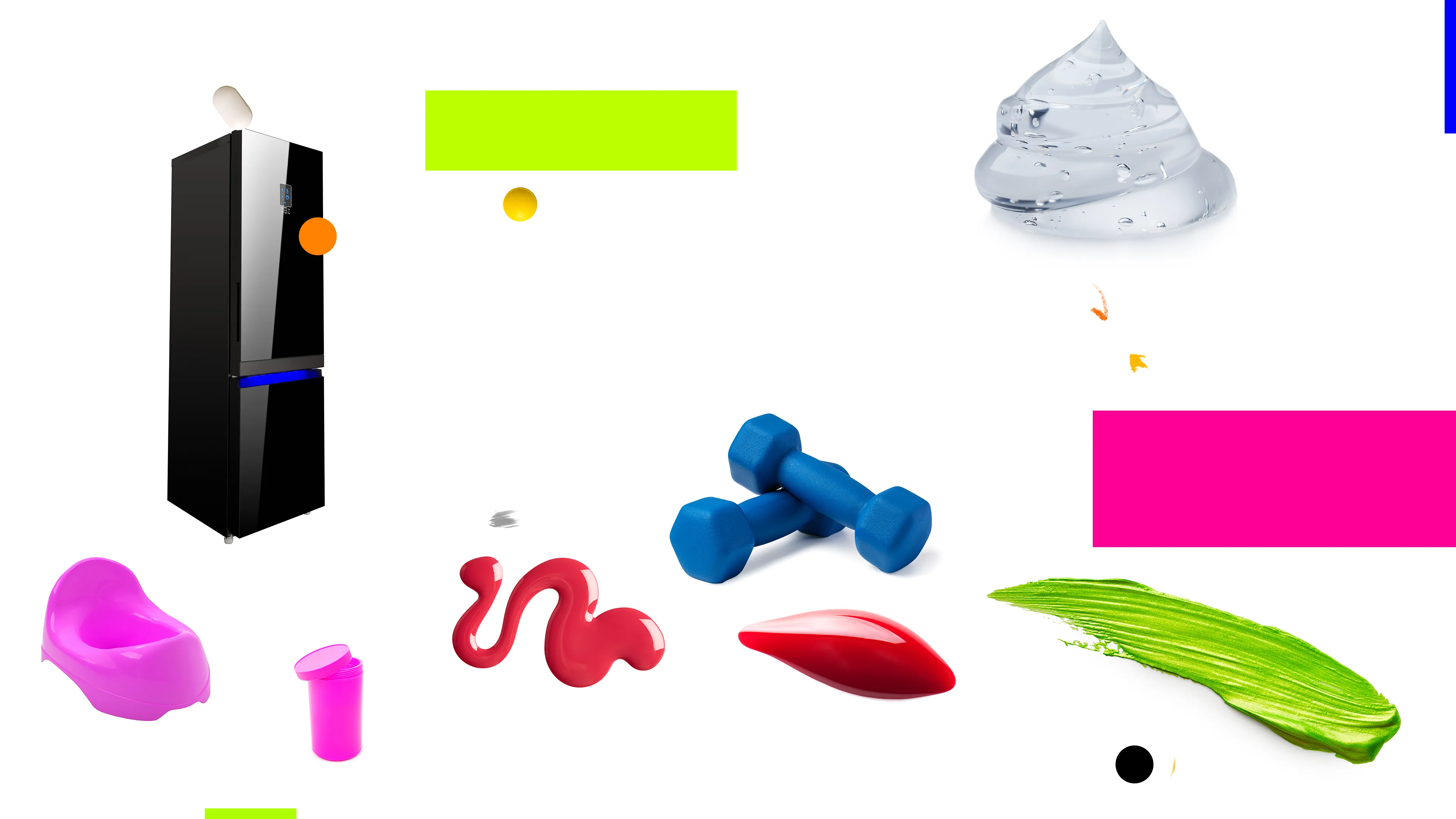 PLASTICS is a collection of 333 generative artworks. Each image is a unique composition using isolated stock photos that contain plastic, rubber & liquid material. The works are arranged using p5.js and rendered in a web browser. Once compiled, they are algorithmically titled to iterate soap formulas & shampoo chemical ingredients.
