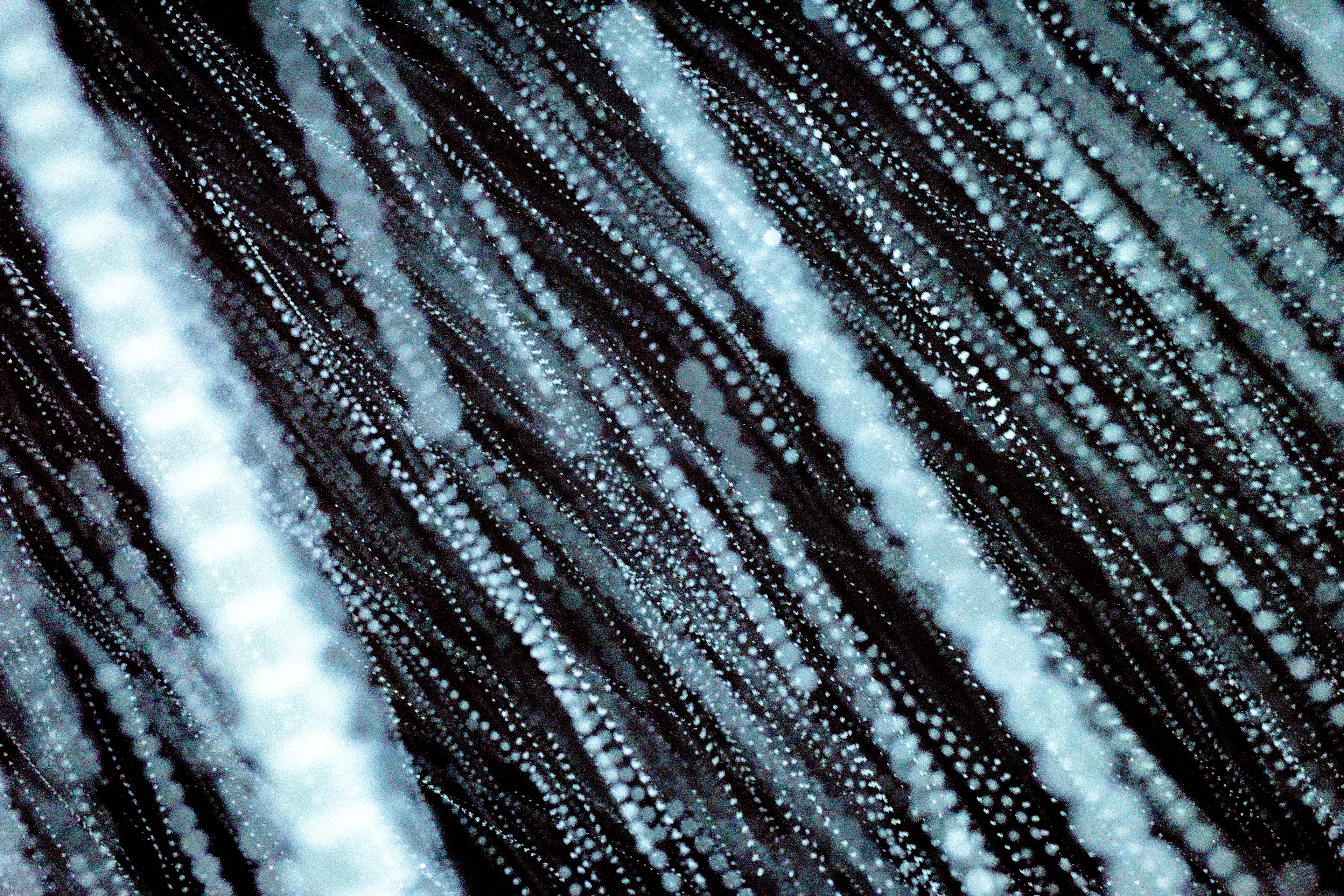 Peer into the looking glass of the SLURRIEST OF SEASONS. Photographic capture as physically generative action focuses into the light at the center of the storm. 
