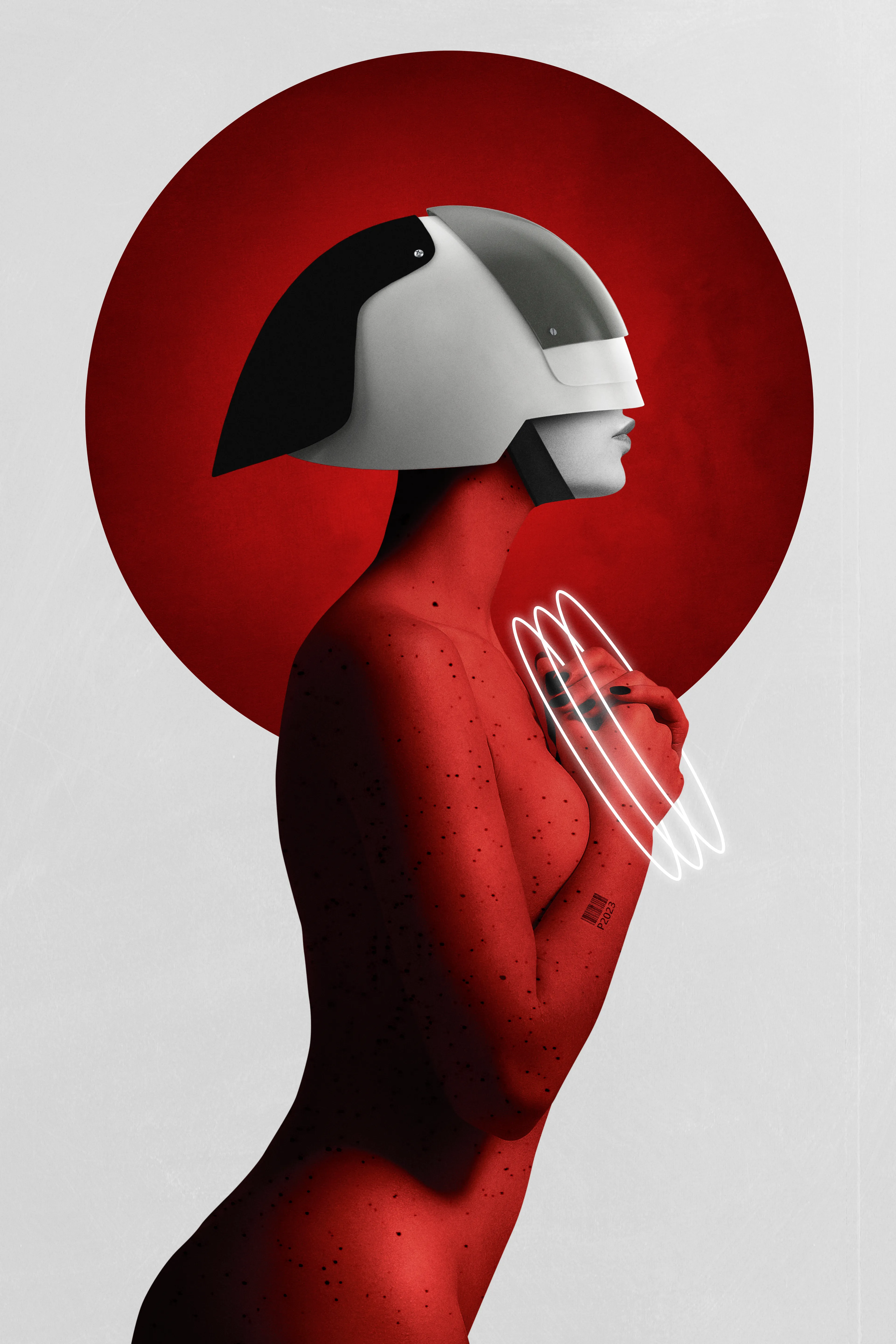 Nudeart photography
Prisoner nr 2023 is a beautiful colorized in red woman with no right to see or act ready to be judged for having a virus.
