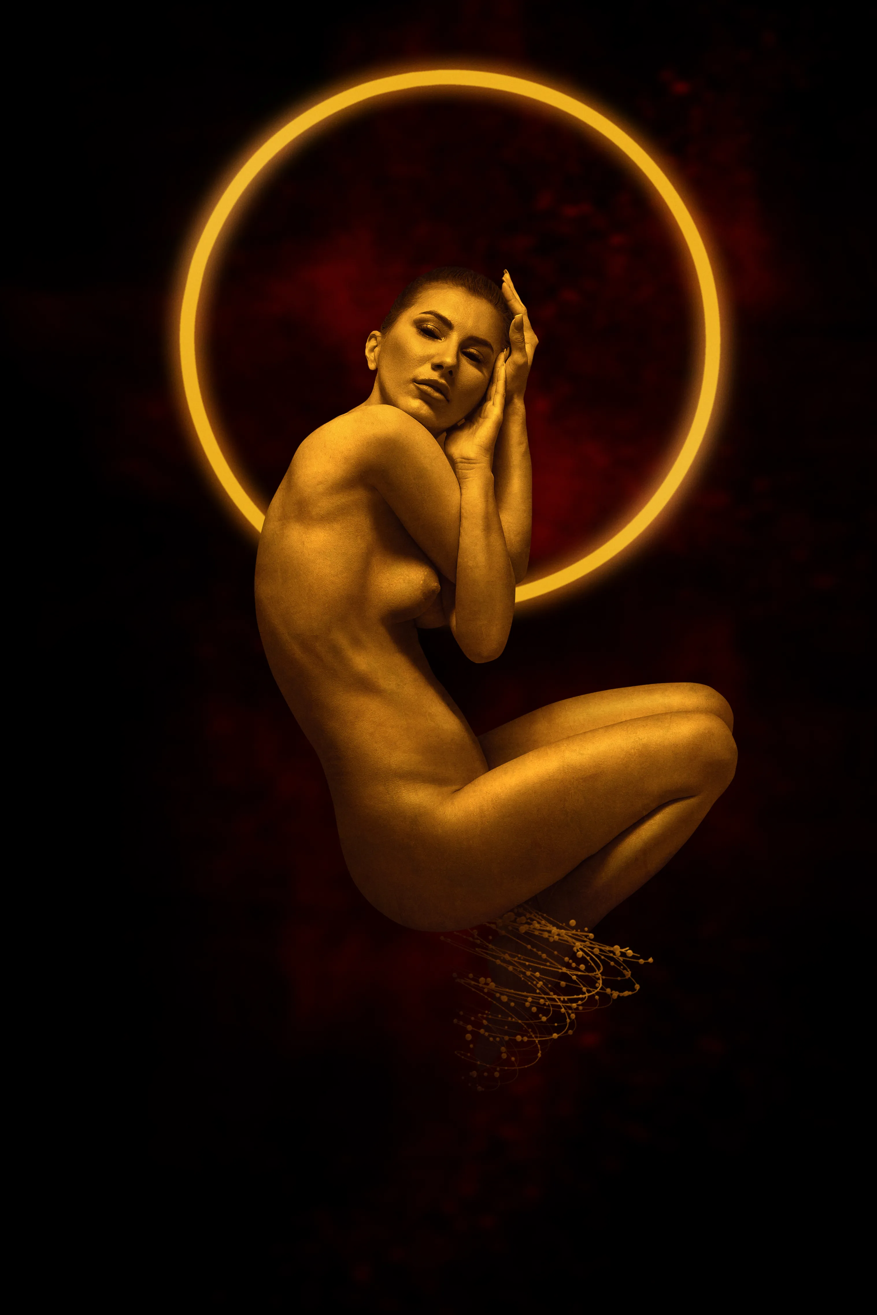 NudeArt Photography
Golden Circle embrace a beautiful golden woman in her innocent nudity. 