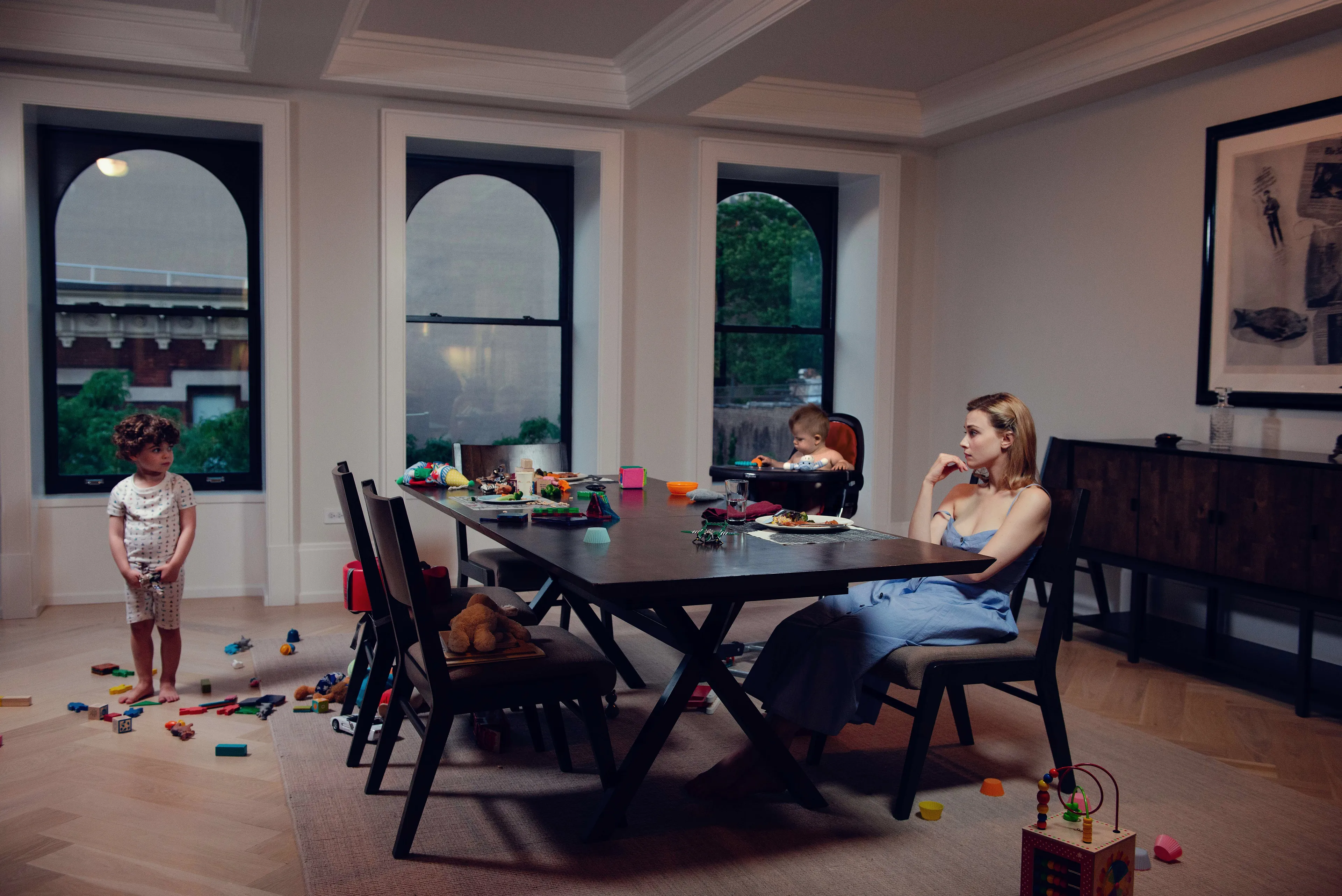 A woman who seemingly has it all, feels isolated and lonely, stuck in the life she always dreamed of having.

This image was not featured in the published version of The Endings, but was an outtake we loved.

Starring Sarah Gadon.
