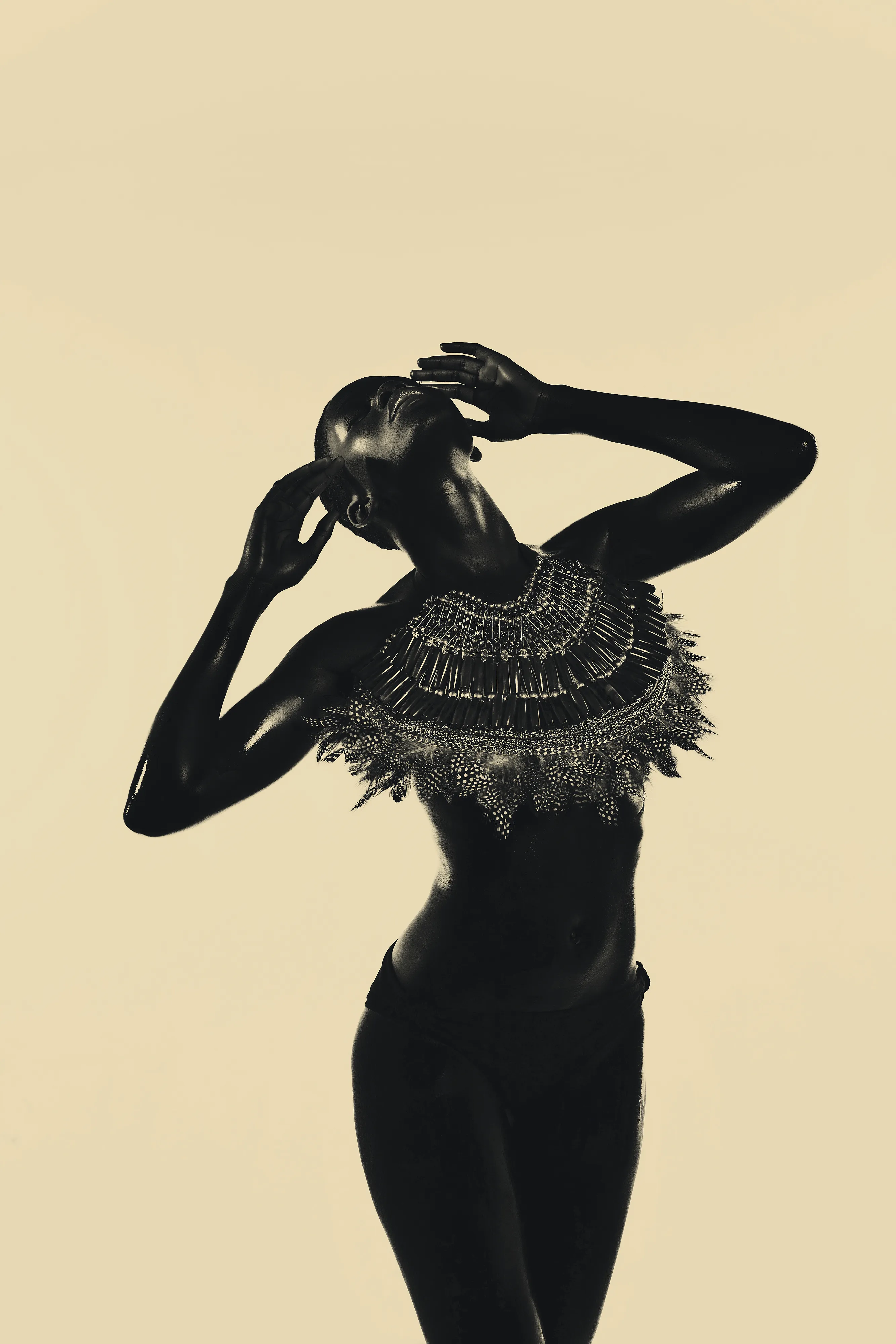 Iye by Asiko

The Adorned Series by Asiko is a collection of 15 portraits exploring the mystical intersection of the artist’s Yoruba culture and the beauty of black womanhood. In this collection, Asiko uses a golden monochrome background to put the spotlight on the female model, adorned with traditional Yoruba attributes.  

Edition: 1/1 

Dimensions: 2667x4000